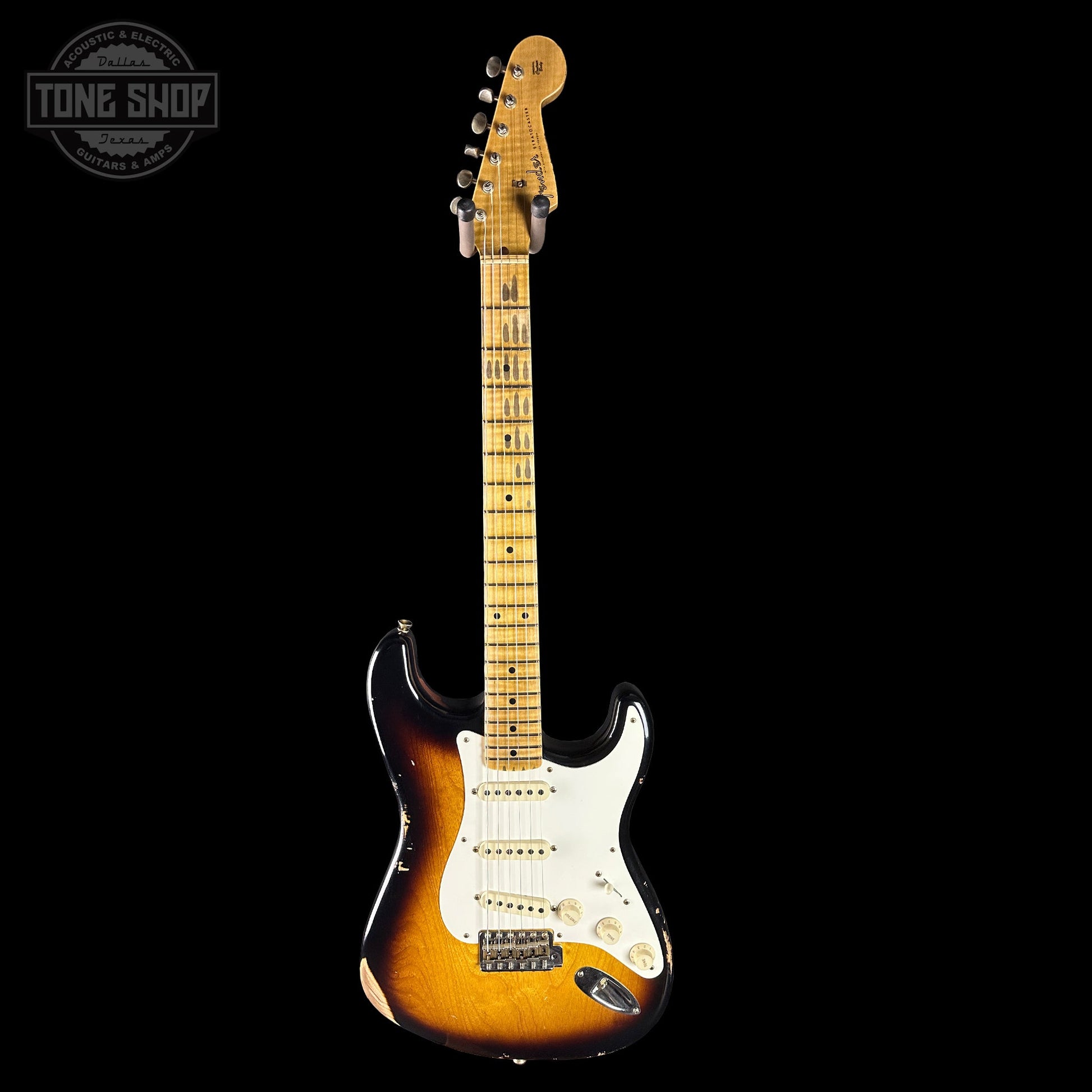 Fender Custom Shop 1957 Stratocaster Relic 2 Tone Sunburst AAA Maple Neck w/case