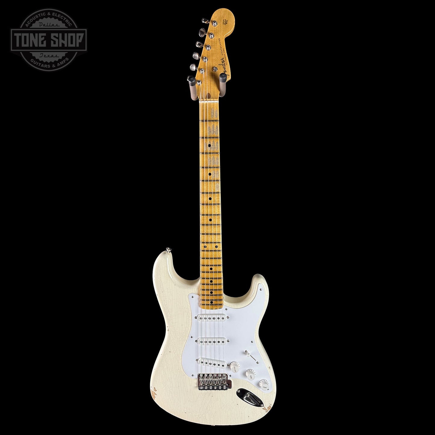 Fender Custom Shop Limited Edition Fat '54 Strat Relic w/Closet Classic Hardware Aged Arctic White w/case