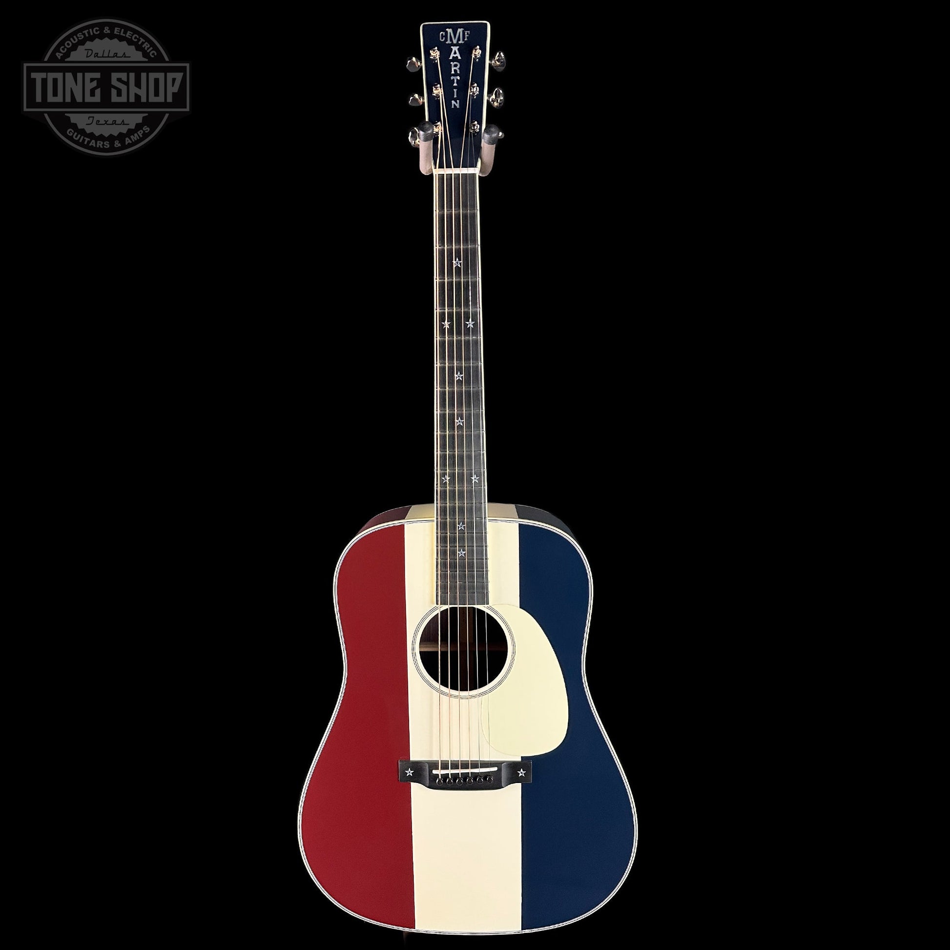 Martin Custom Shop Dread Red/White/Blue Sitka/EIR w/case 2868624