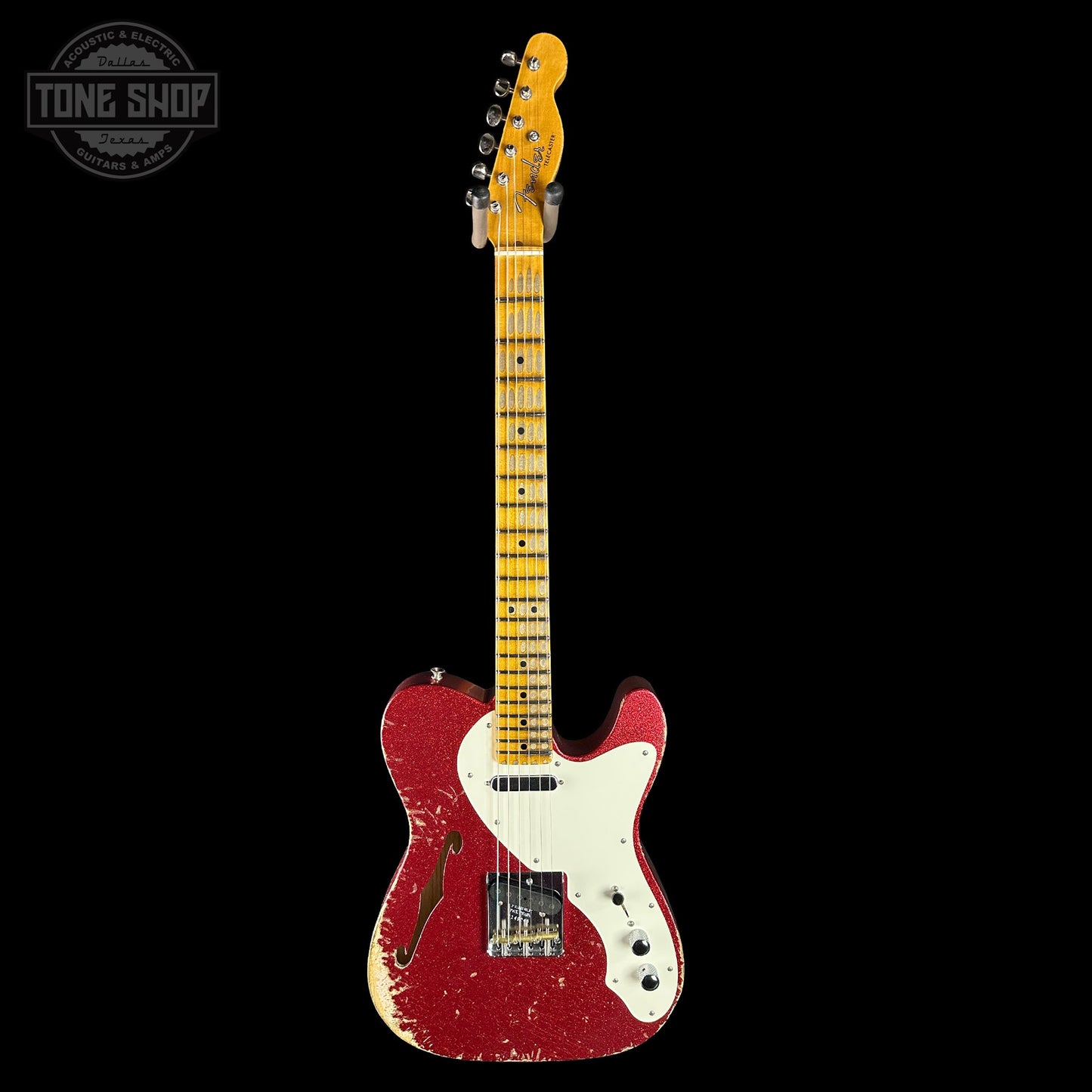 Fender Custom Shop 50s Telecaster Thinline Red Sparkle Heavy Relic w/case R149240