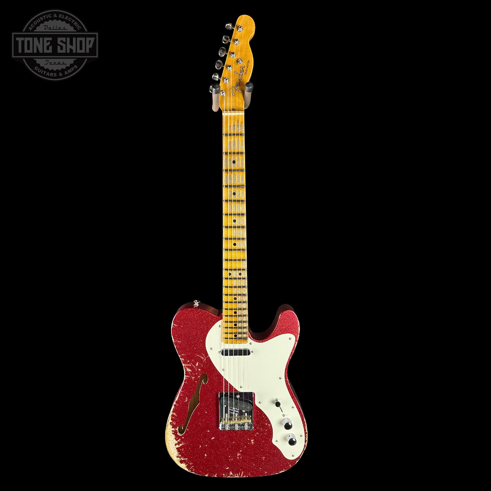 Fender Custom Shop 50s Telecaster Thinline Red Sparkle Heavy Relic w/case R149240