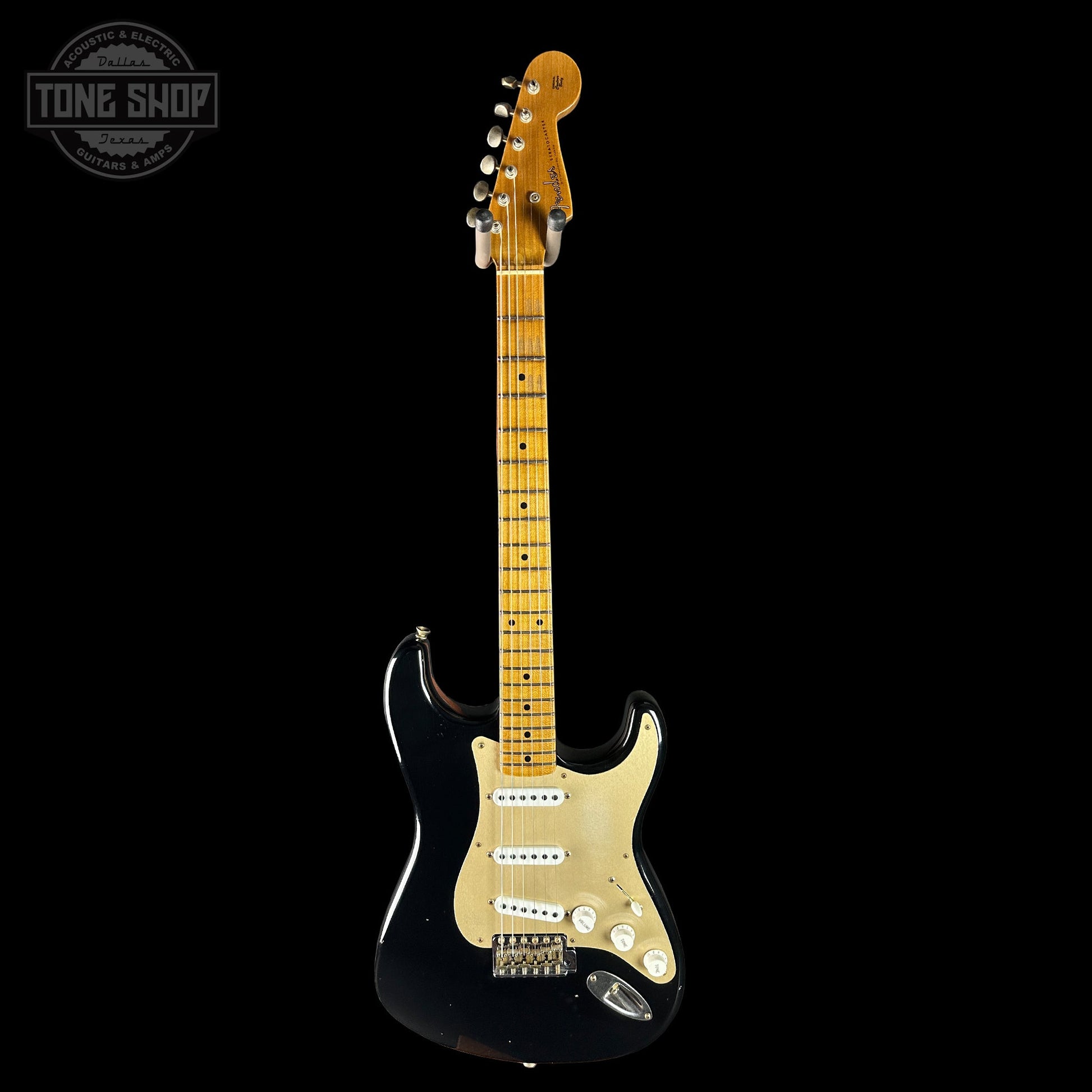 Fender Custom Shop Limited Edition Roasted '54 Strat Journeyman Relic Aged Black w/case