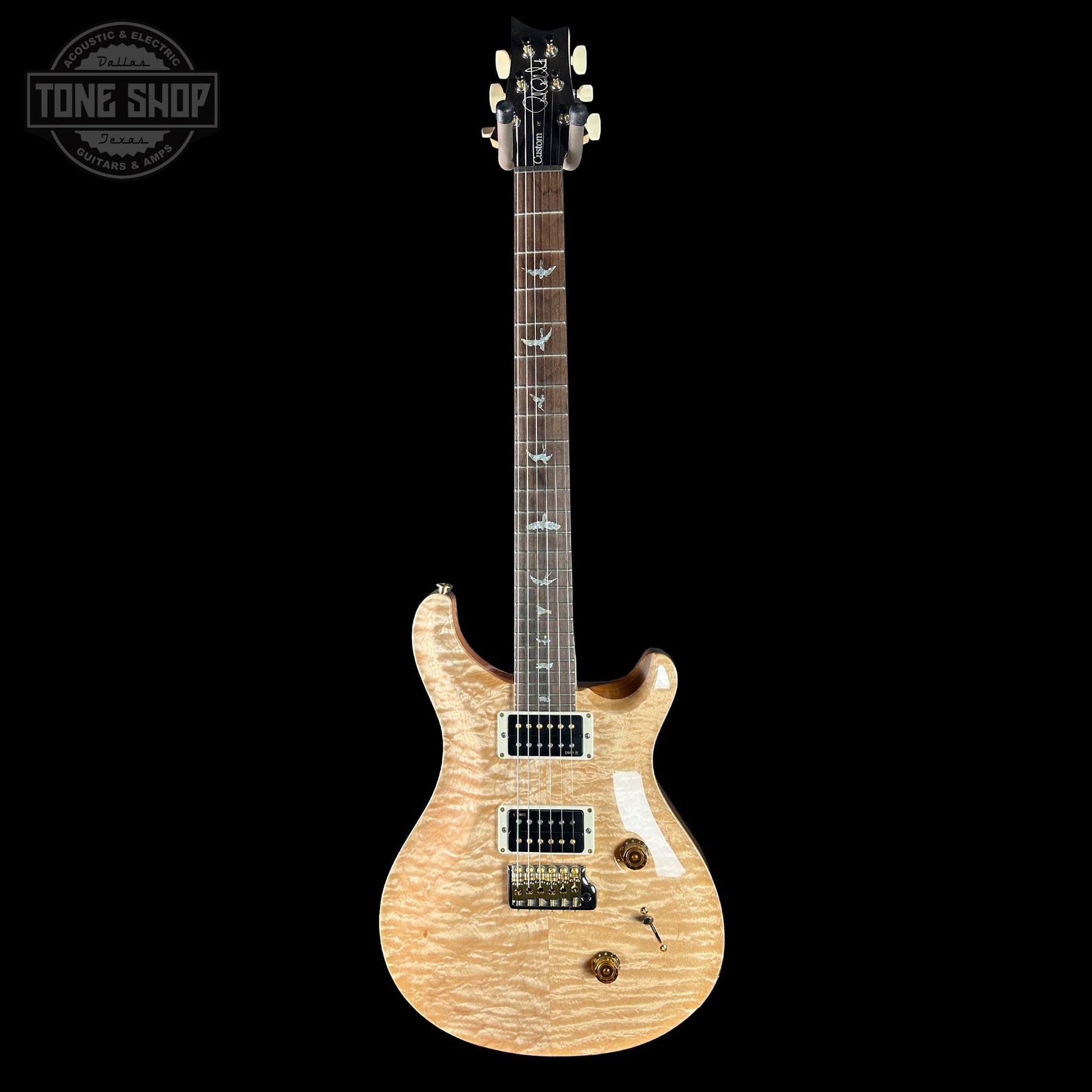 PRS Wood Library Custom 24 Quilt 10 Top Natural w/case 0406616