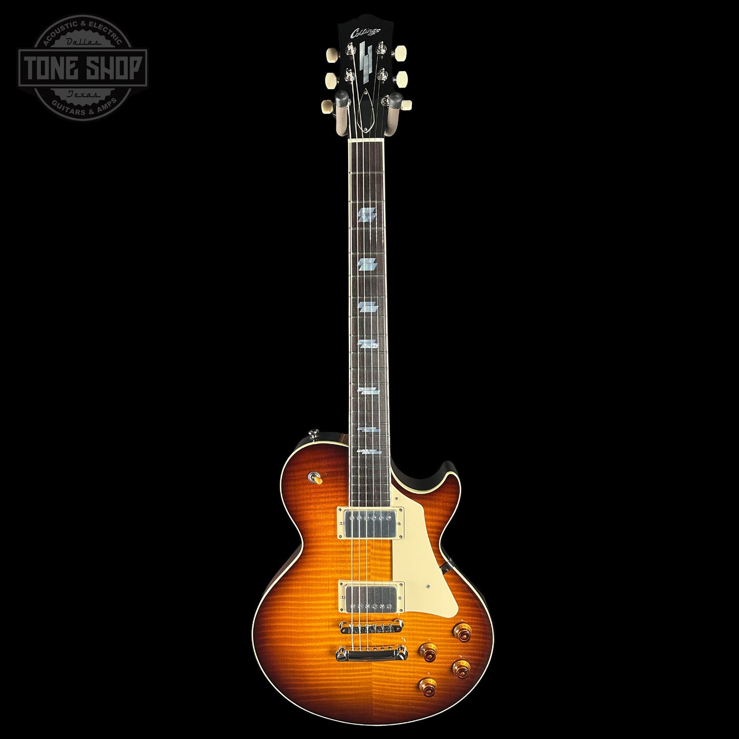Collings CL City Limits Tobacco Sunburst Parallelogram Inlay Throbaks w/Case CL251673