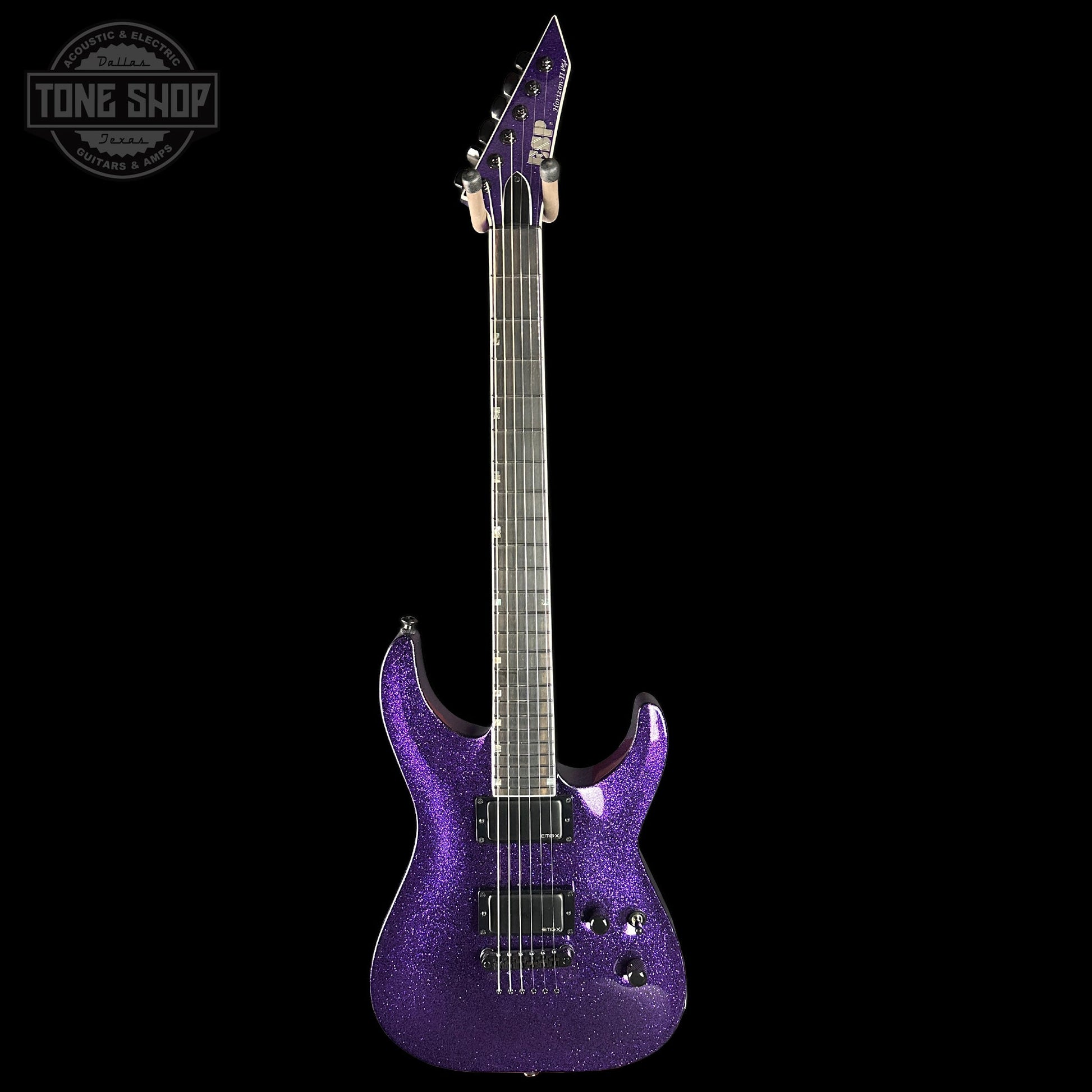 ESP USA Horizon-II Purple Sparkle EMG's w/Case