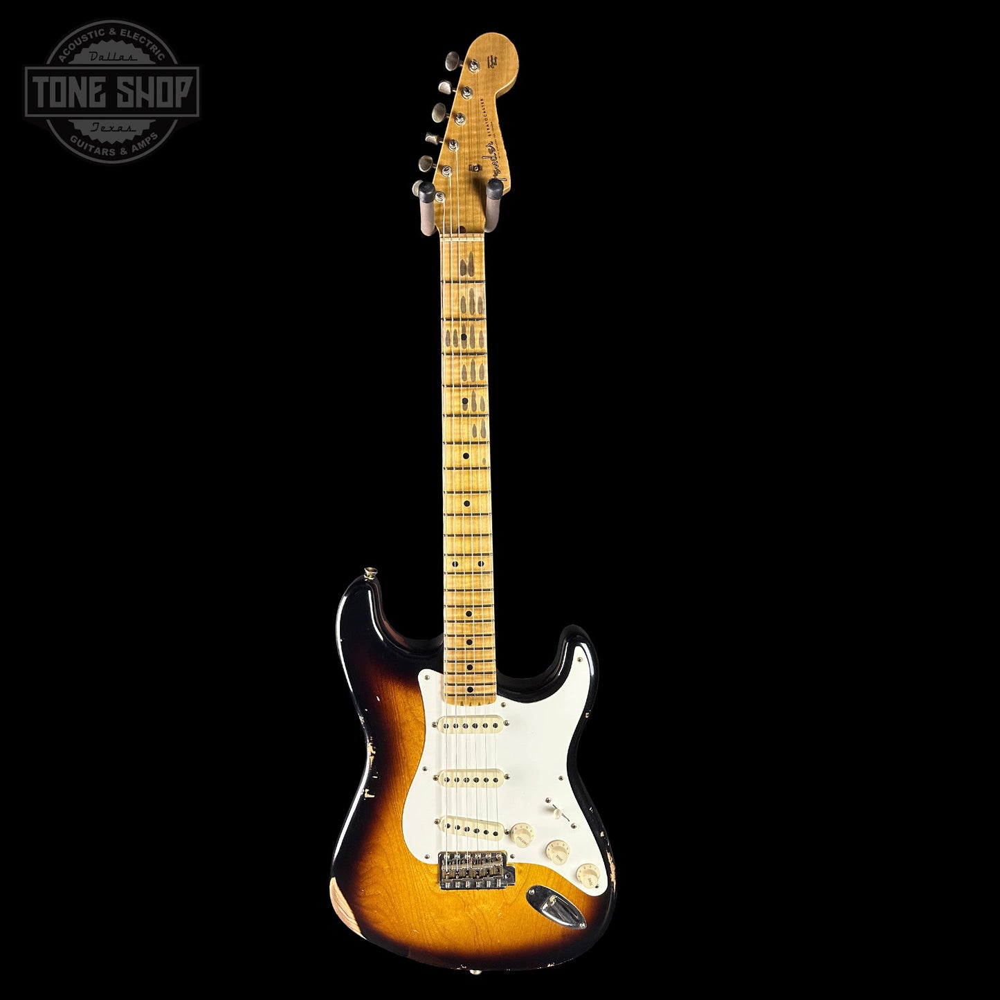 Fender Custom Shop 1957 Stratocaster Relic 2 Tone Sunburst AAA Maple Neck w/case