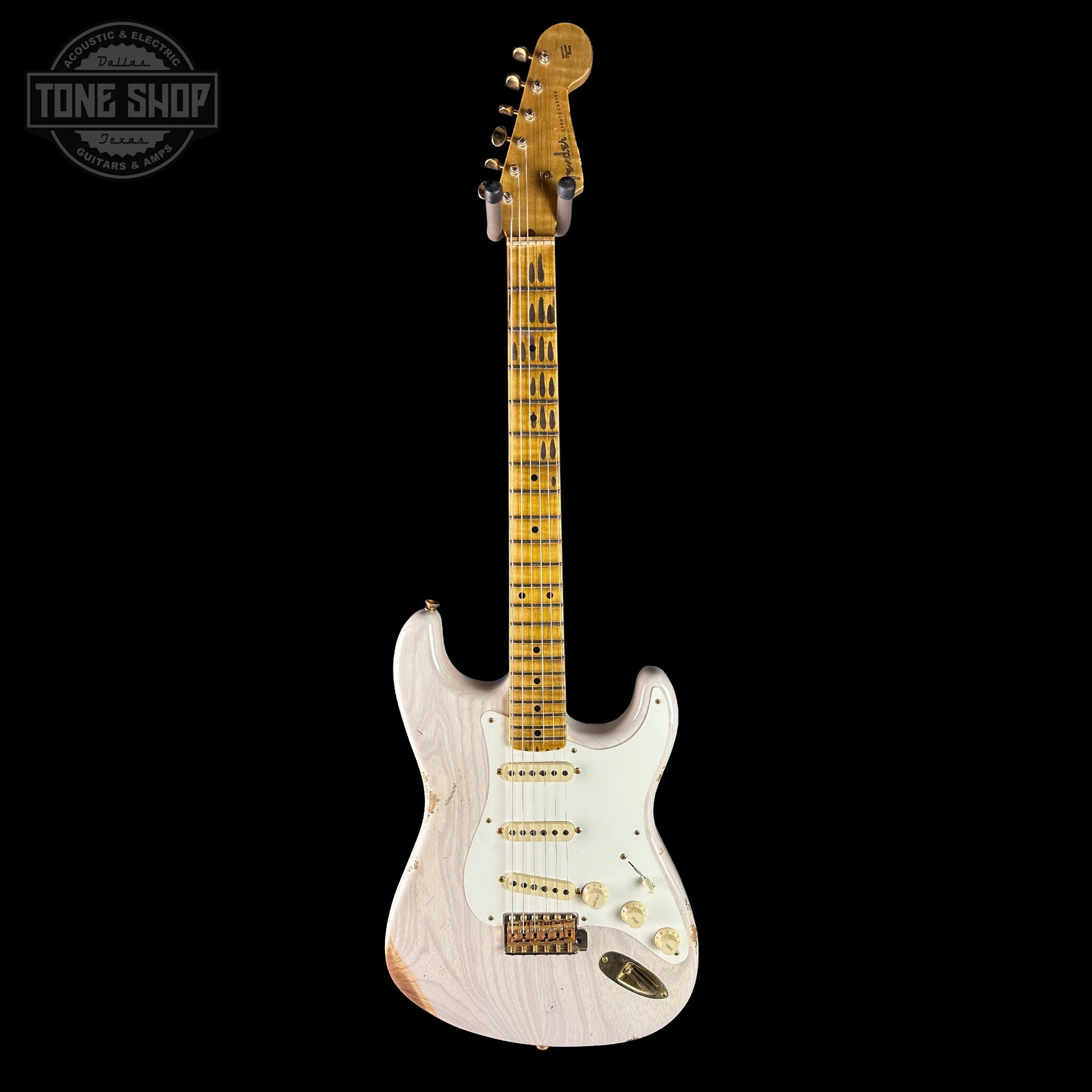 Fender Custom Shop 1957 Stratocaster Relic White Blonde AAA Maple Neck w/case CZ579122
