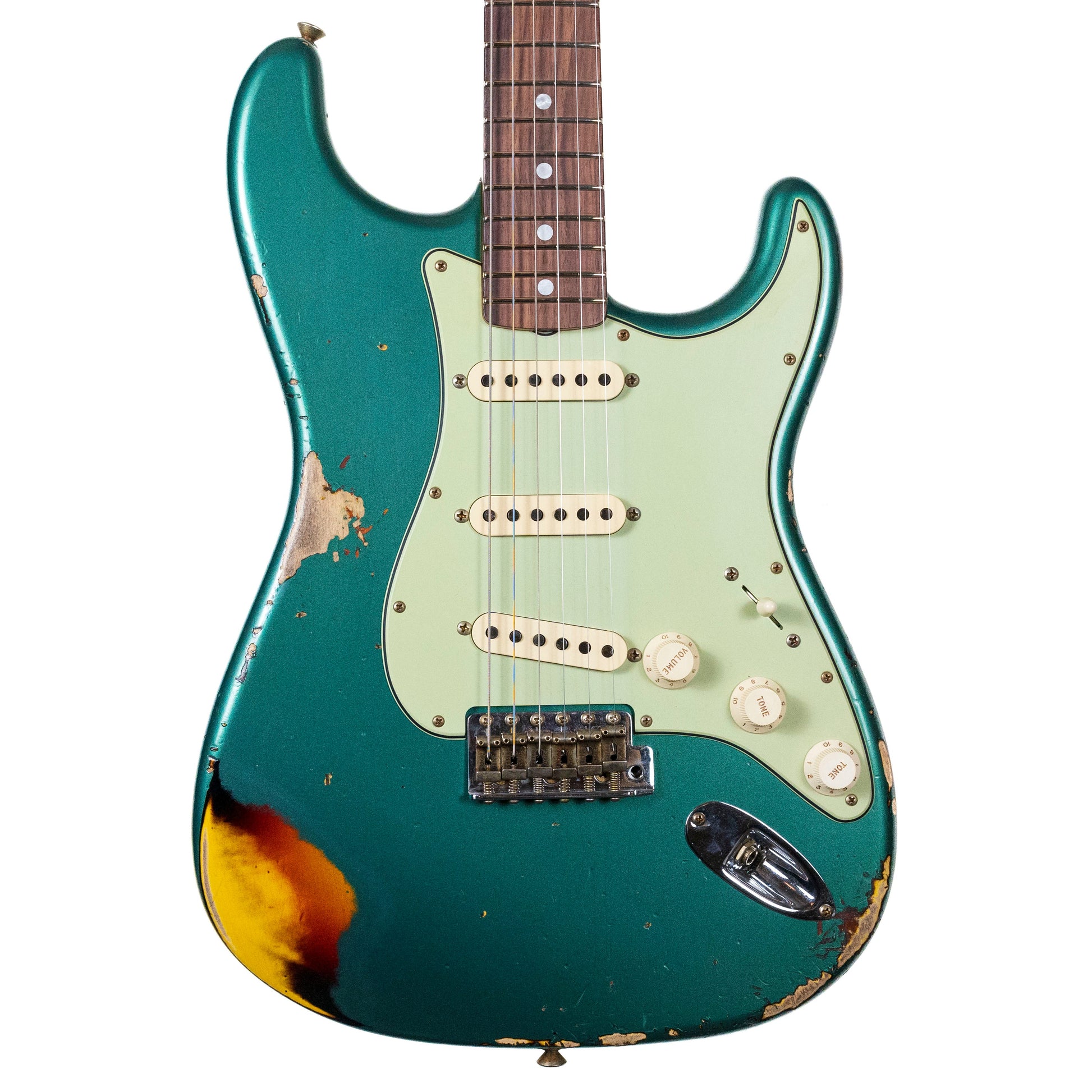 Fender Custom Shop 1967 Strat Sherwood Green Over Sunburst