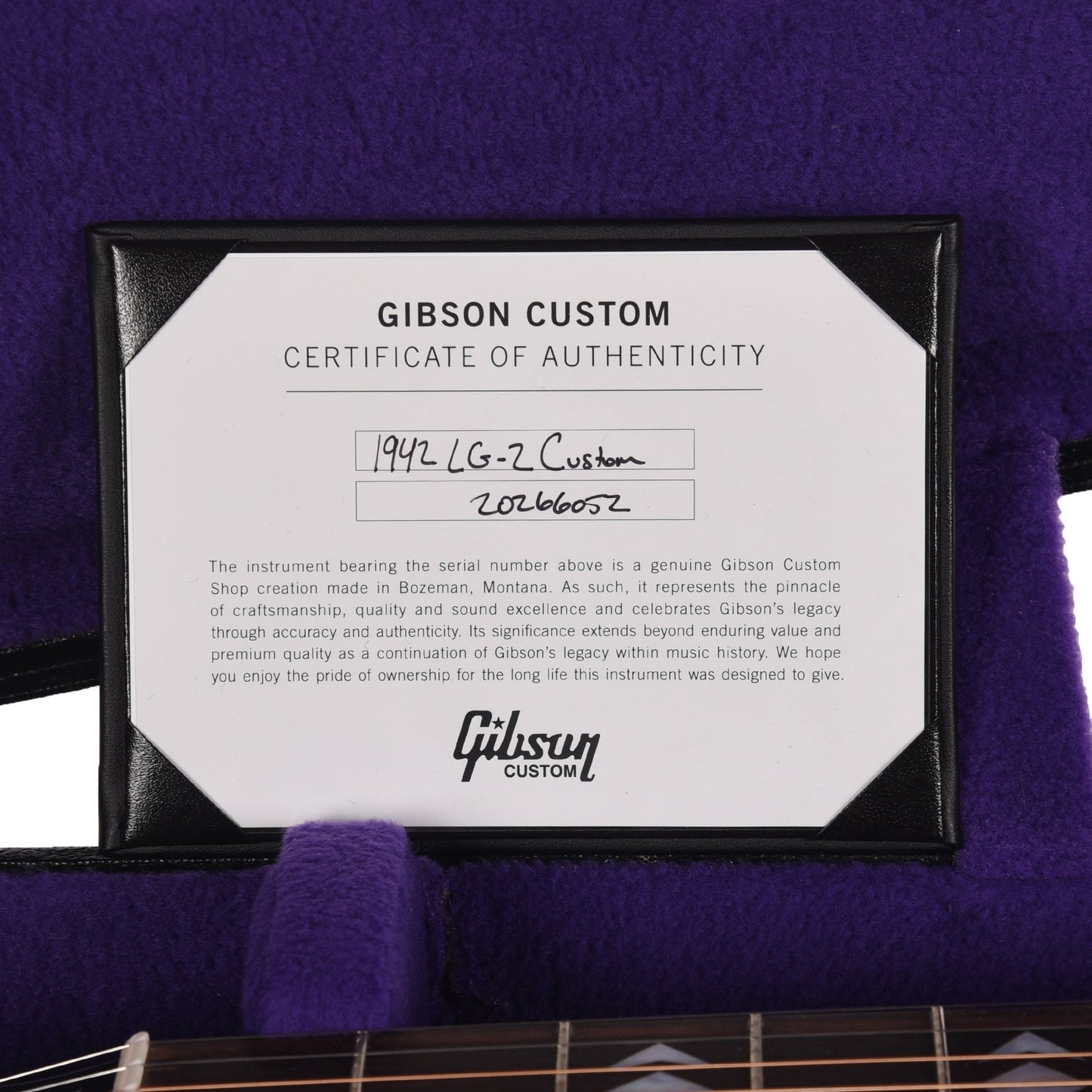 Gibson Custom Shop Limited Run 1942 LG-2 AJ Thermally Aged Red Spruce/Mahogany 1930s Burst VOS