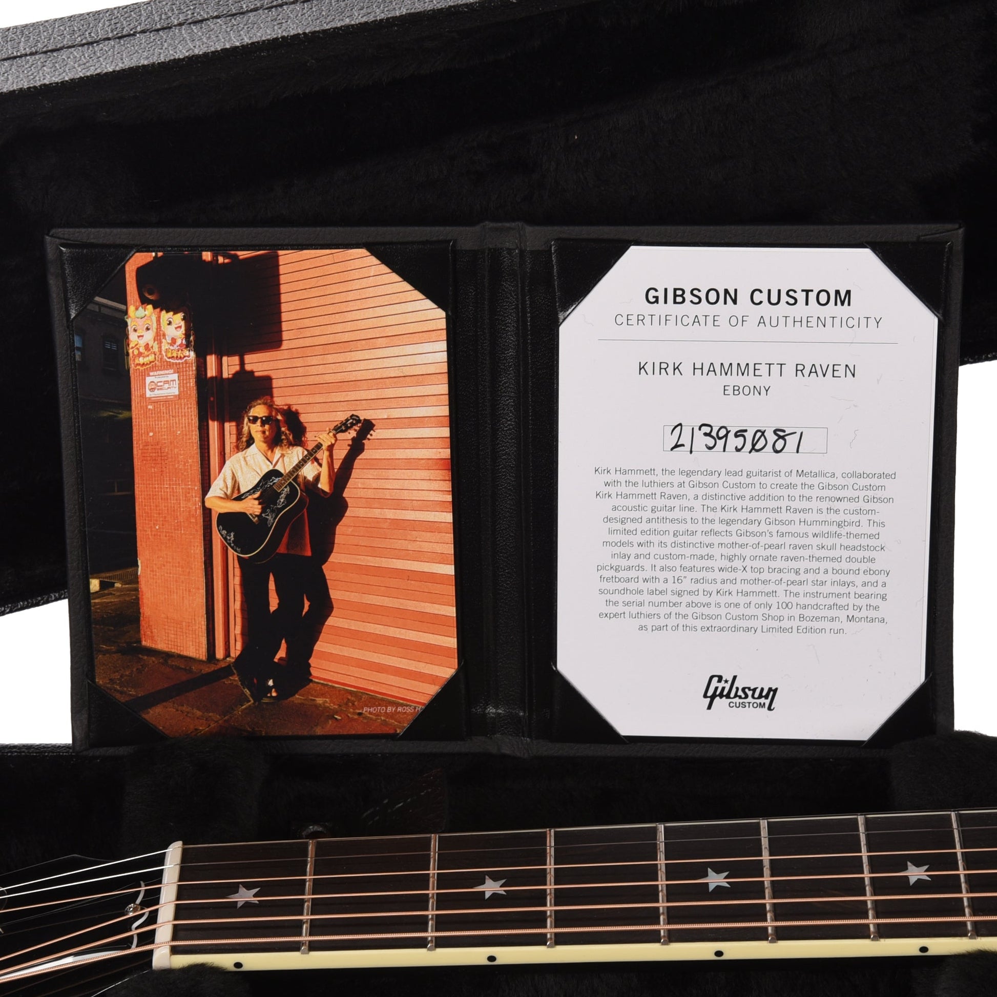 Gibson Custom Shop Artist Limited Edition Kirk Hammett Raven Ebony