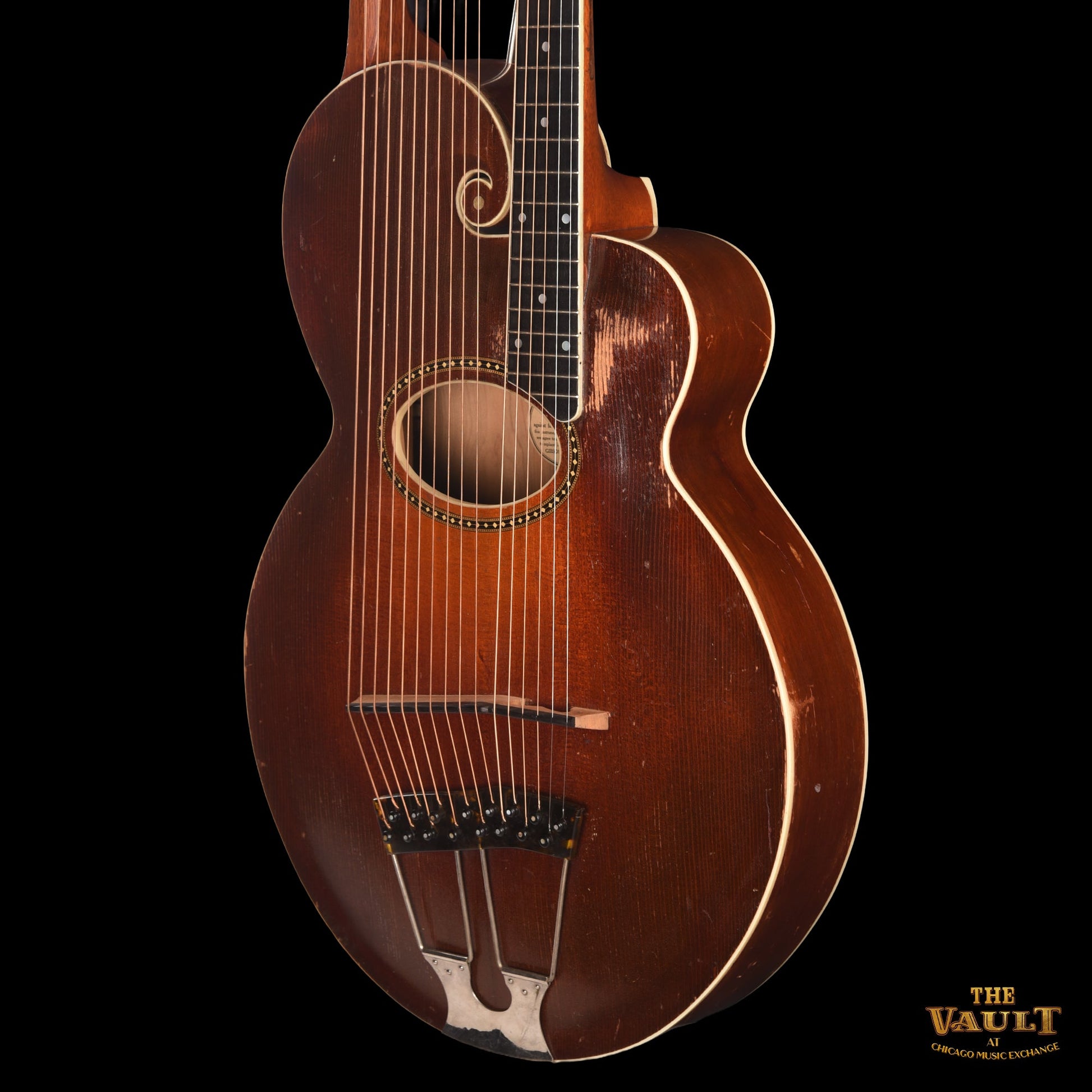 Gibson Style U Harp Guitar Sunburst 1917