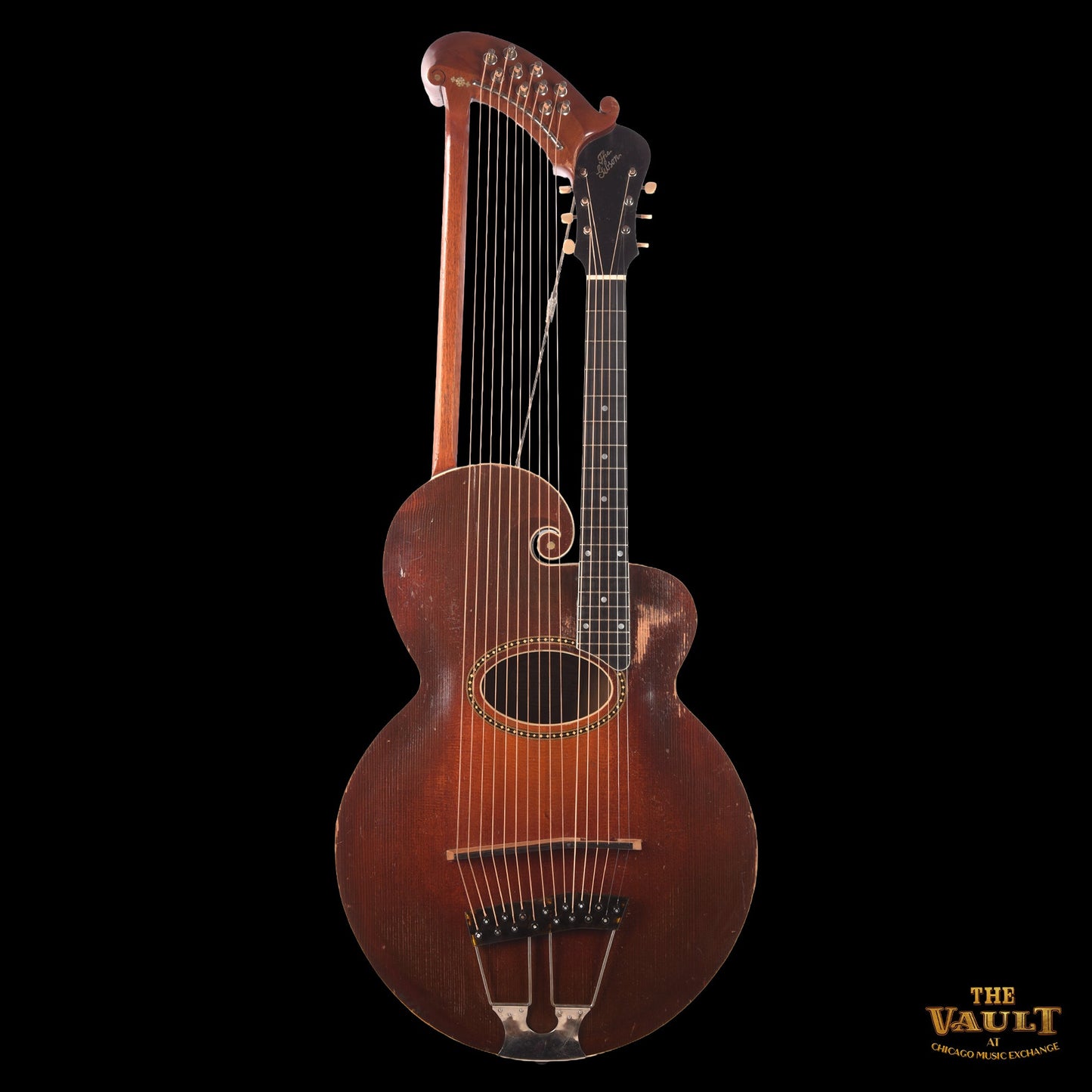 Gibson Style U Harp Guitar Sunburst 1917