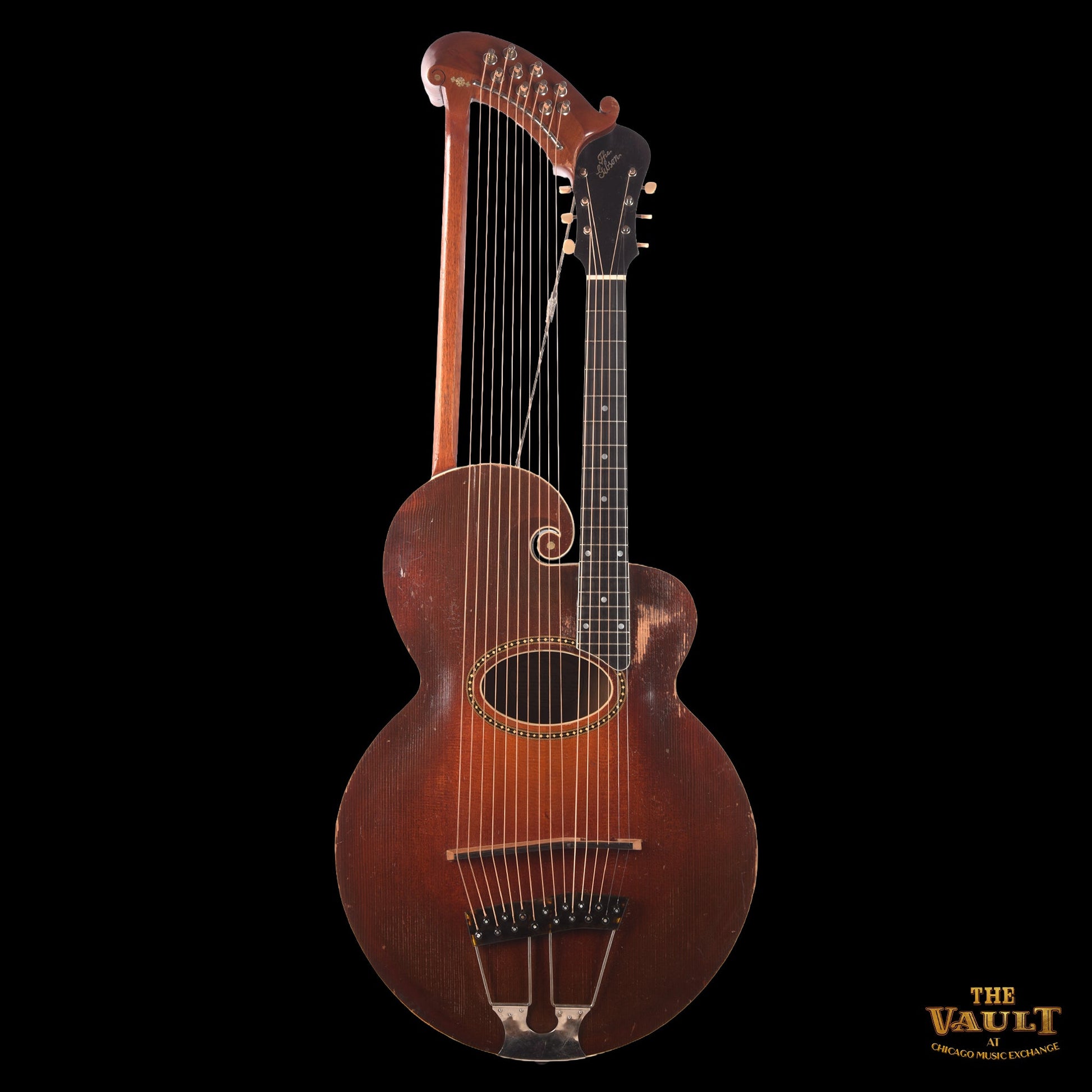 Gibson Style U Harp Guitar Sunburst 1917