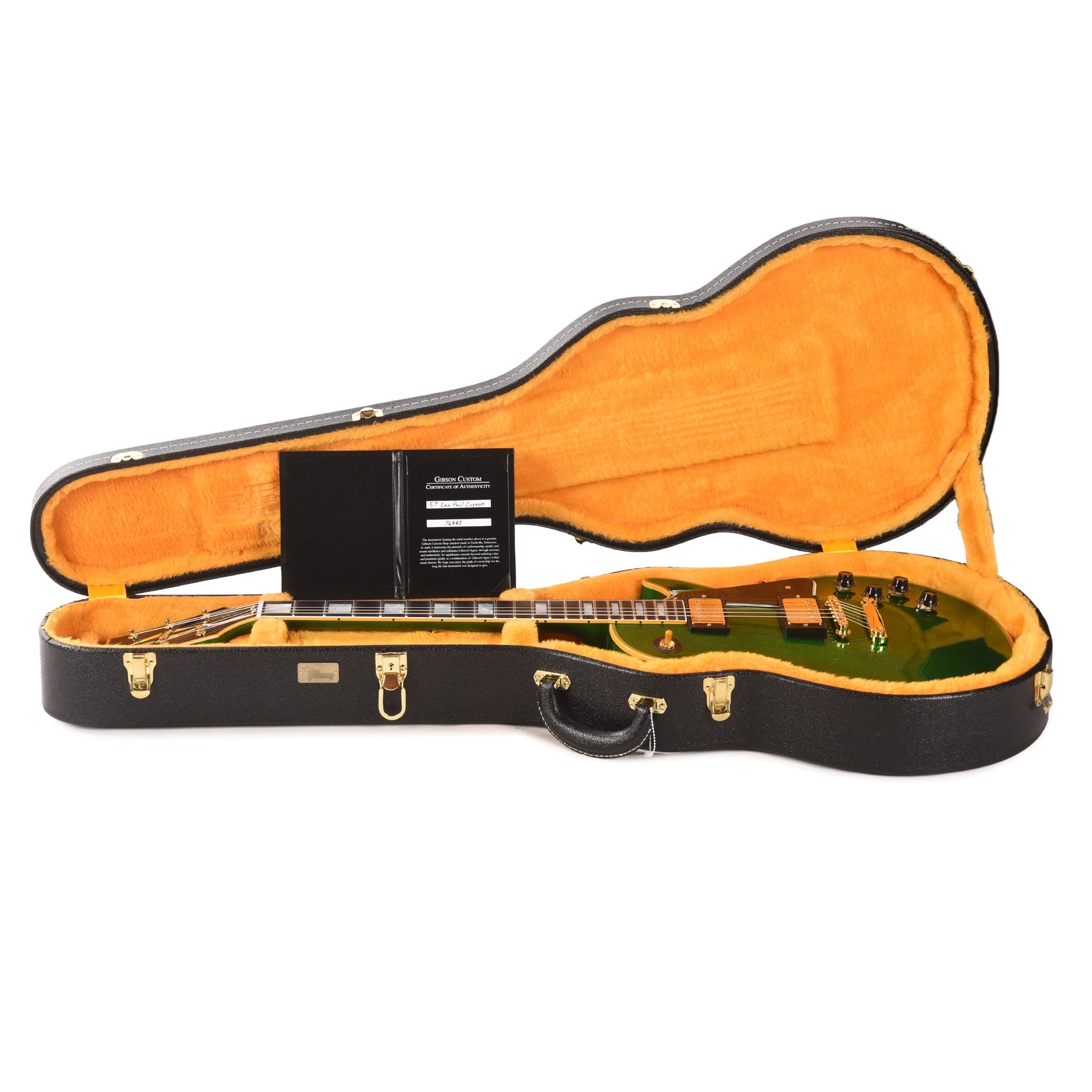 Gibson Custom Shop 1957 Les Paul Custom "CME Spec" Antique Green Sparkle VOS w/Custom "S" Bucker