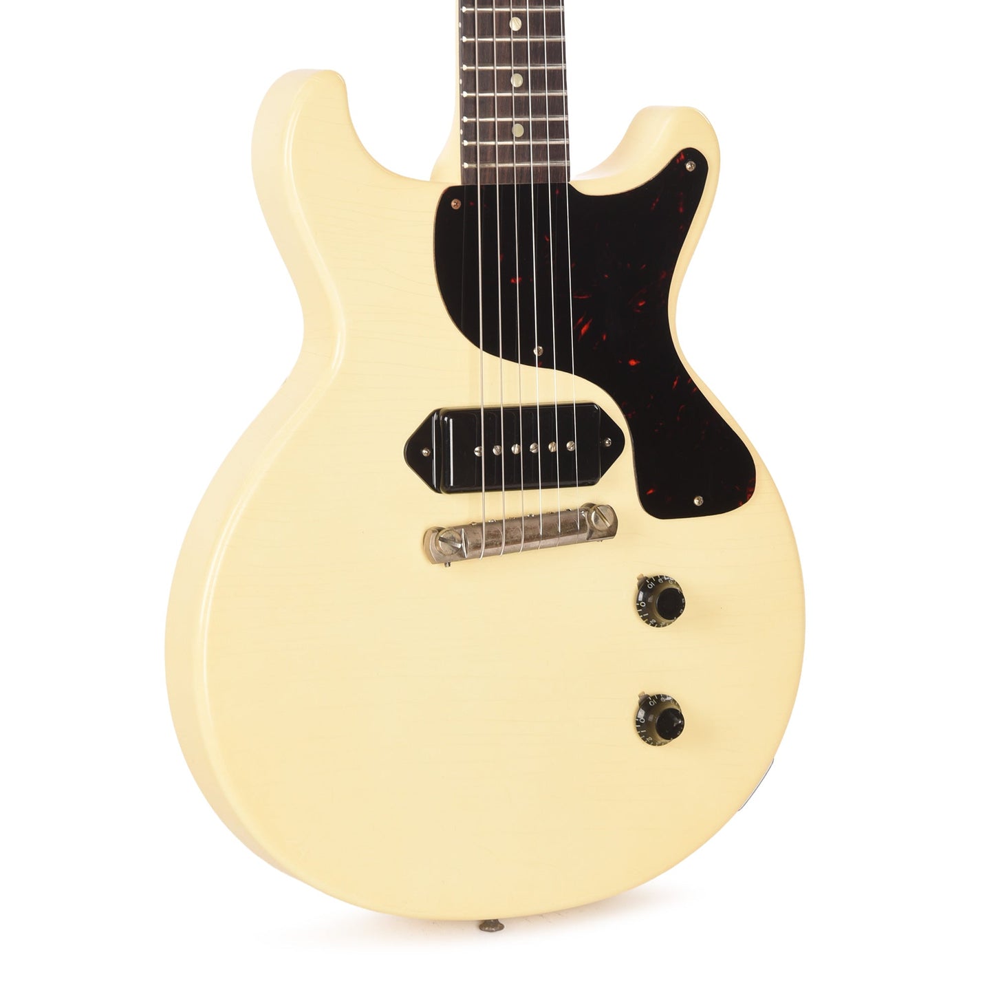 Gibson Custom Shop 1958 Les Paul Junior Double Cut Antique Antique White Murphy Lab Ultra Light Aged