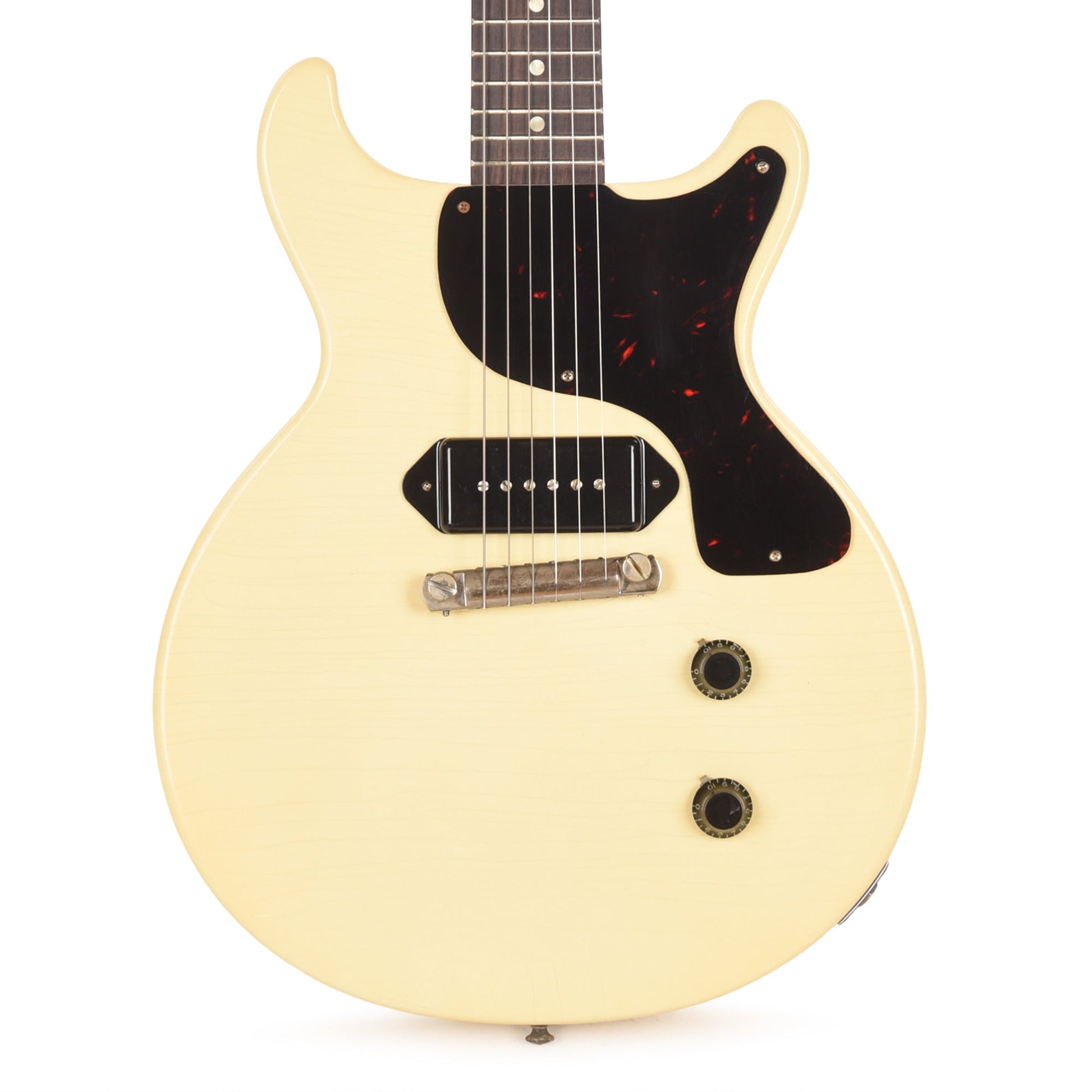 Gibson Custom Shop 1958 Les Paul Junior Double Cut Antique Antique White Murphy Lab Ultra Light Aged