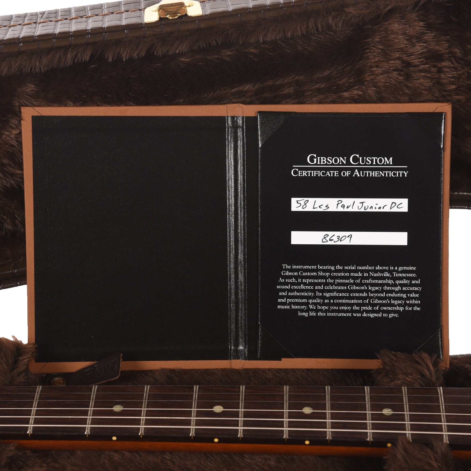 Gibson Custom Shop 1958 Les Paul Junior Double Cut Antique Natural VOS