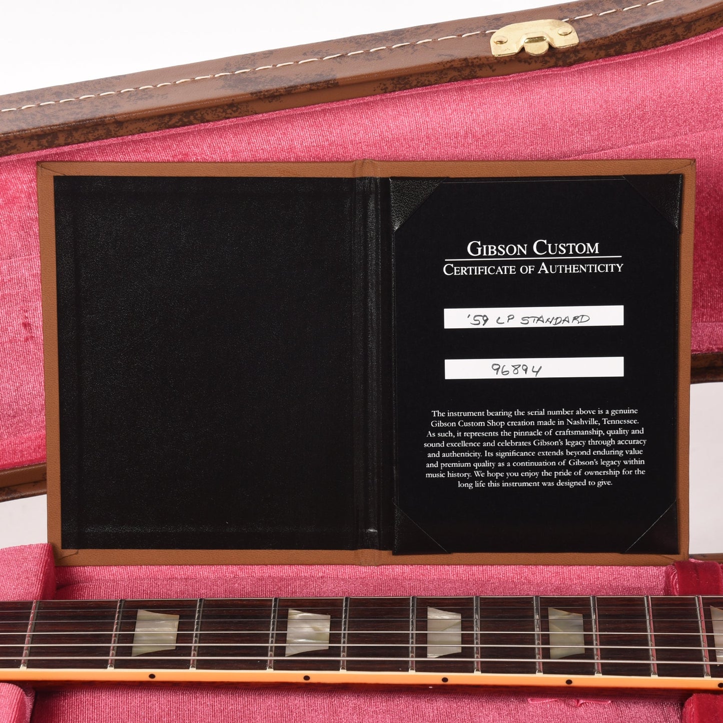 Gibson Custom Shop 1959 Les Paul Standard "CME Spec" Tobacco Burst VOS w/'59 Carmelita Neck