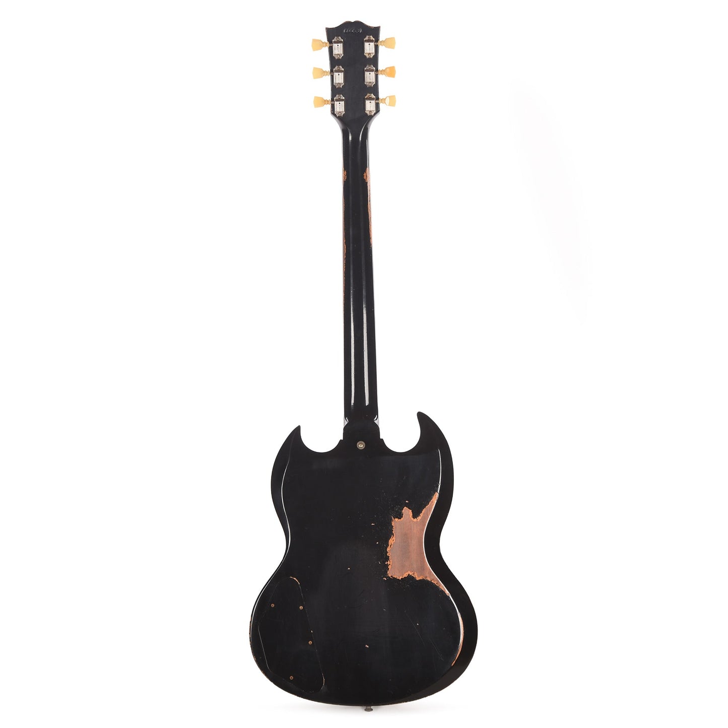 Gibson Custom Shop 1961 Les Paul SG Standard "CME Spec" Antique Ebony Murphy Lab Heavy Aged w/Long Maestro Vibrola