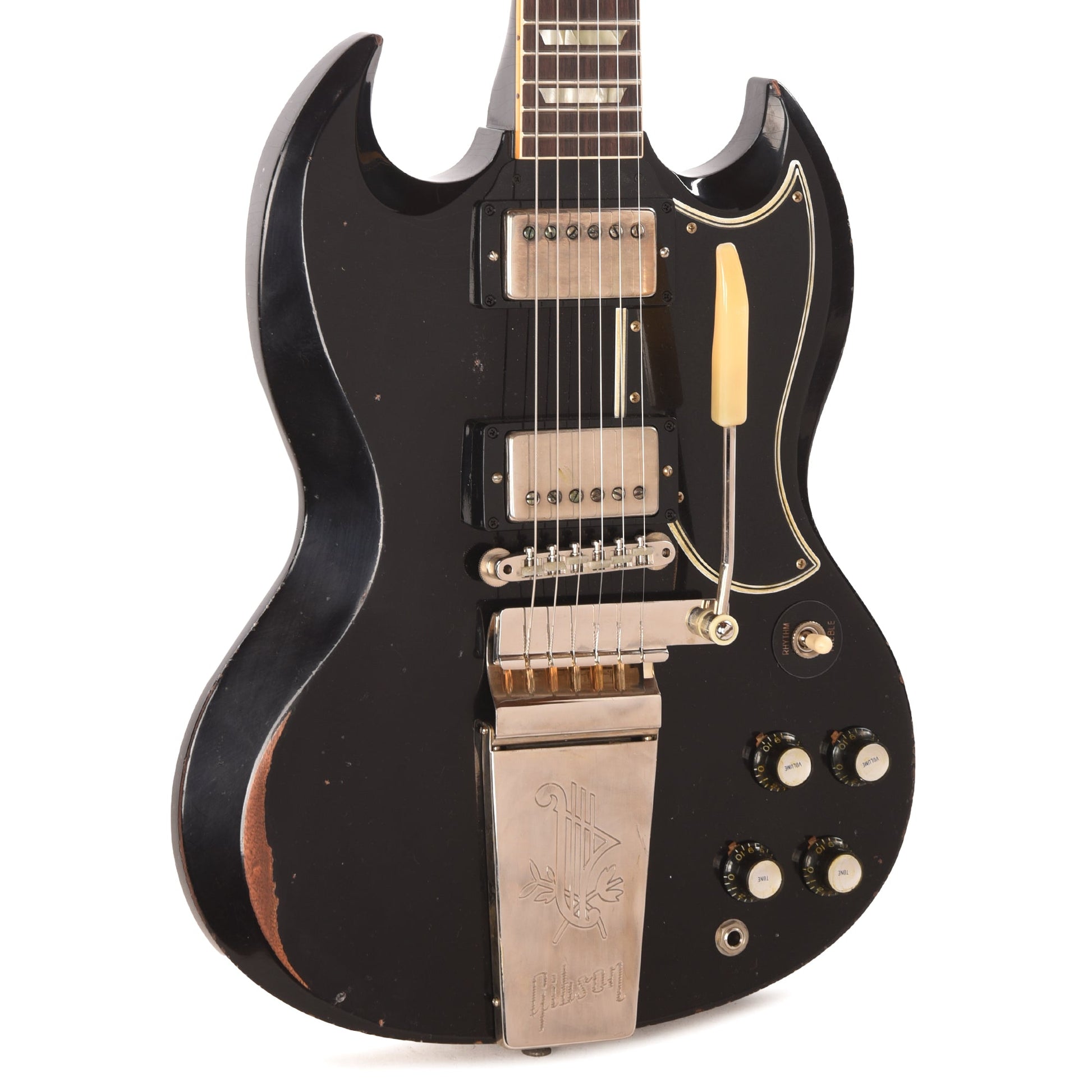 Gibson Custom Shop 1964 SG Standard Antique Dark Oxblood Heavy Aged w/Maestro Vibrola & Custom "S" Buckers
