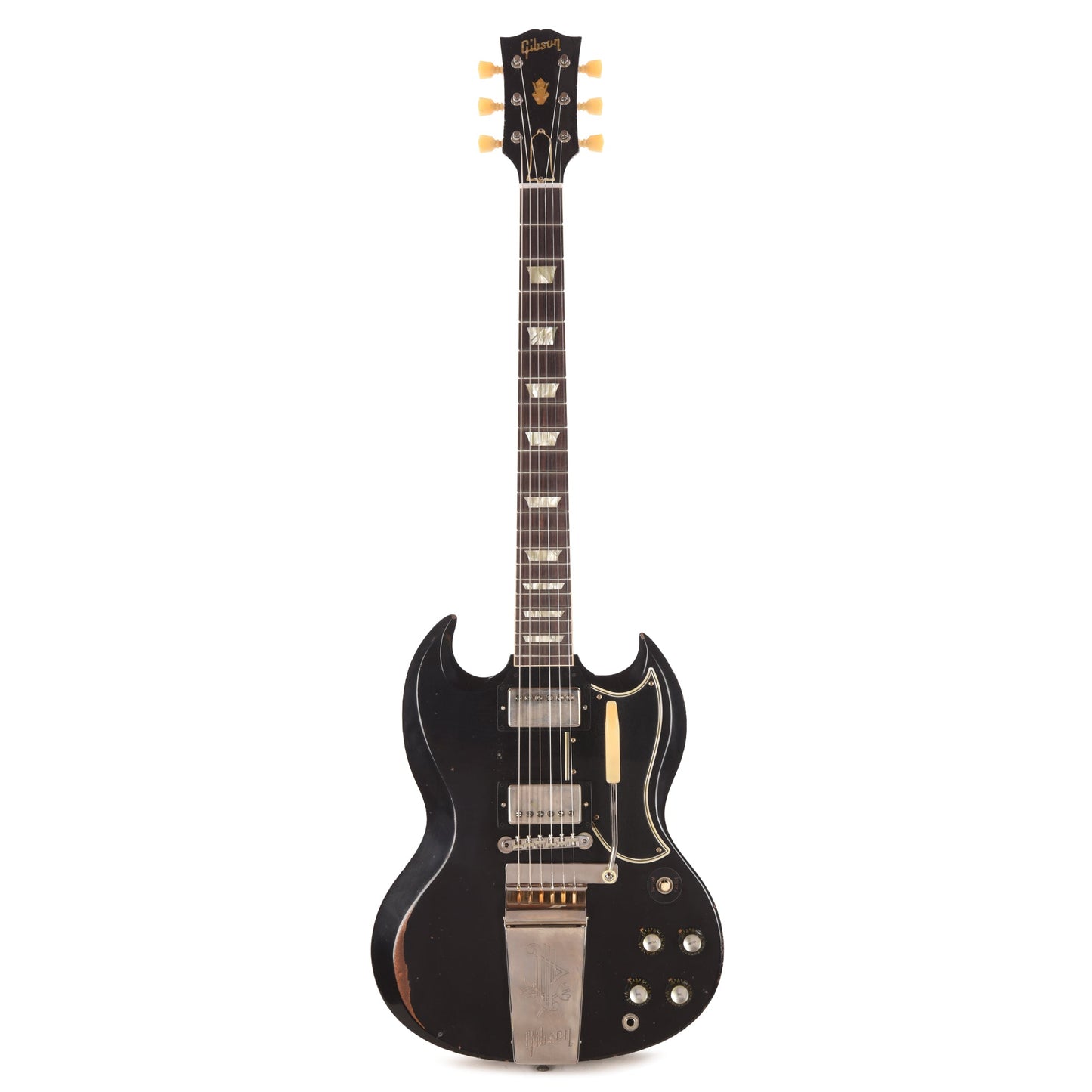 Gibson Custom Shop 1964 SG Standard Antique Dark Oxblood Heavy Aged w/Maestro Vibrola & Custom "S" Buckers