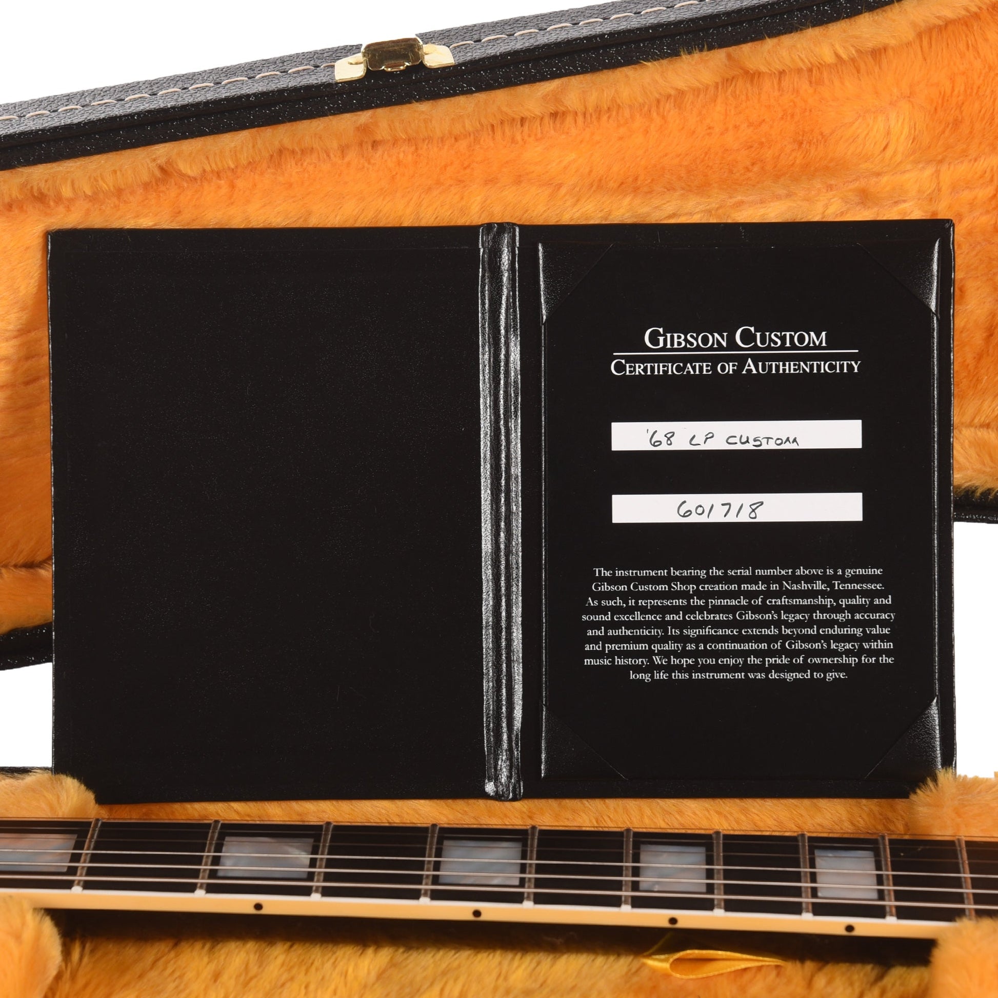 Gibson Custom Shop 1968 Les Paul Custom 3-Pickup "CME Spec" Ebony VOS w/Chambered Body