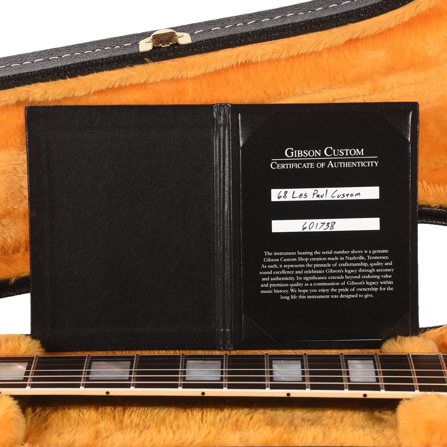 Gibson Custom Shop 1968 Les Paul Custom "CME Spec" Ebony VOS w/Chambered Body