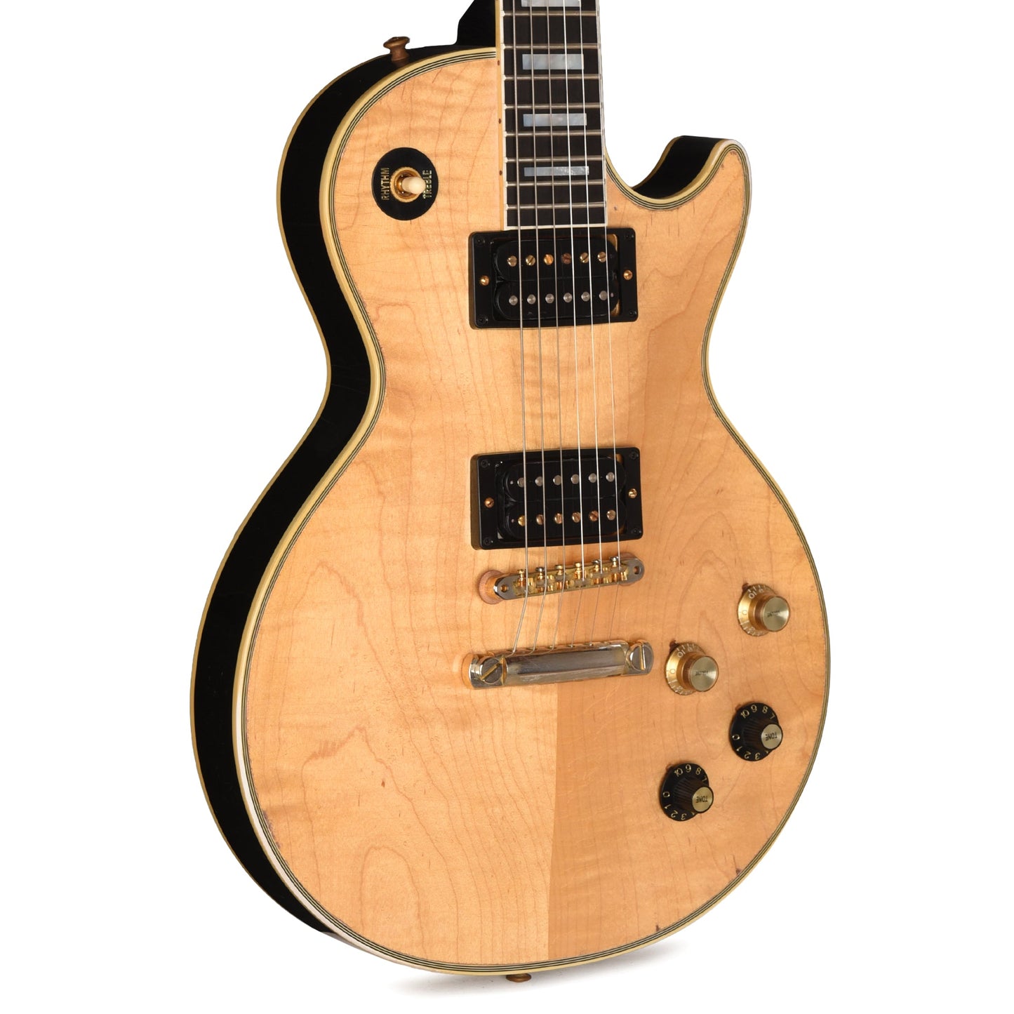 Gibson Custom Shop Artist Collector's Edition Mick Ronson 1968 Les Paul Custom Ebony/Antique Natural Murphy Lab Aged
