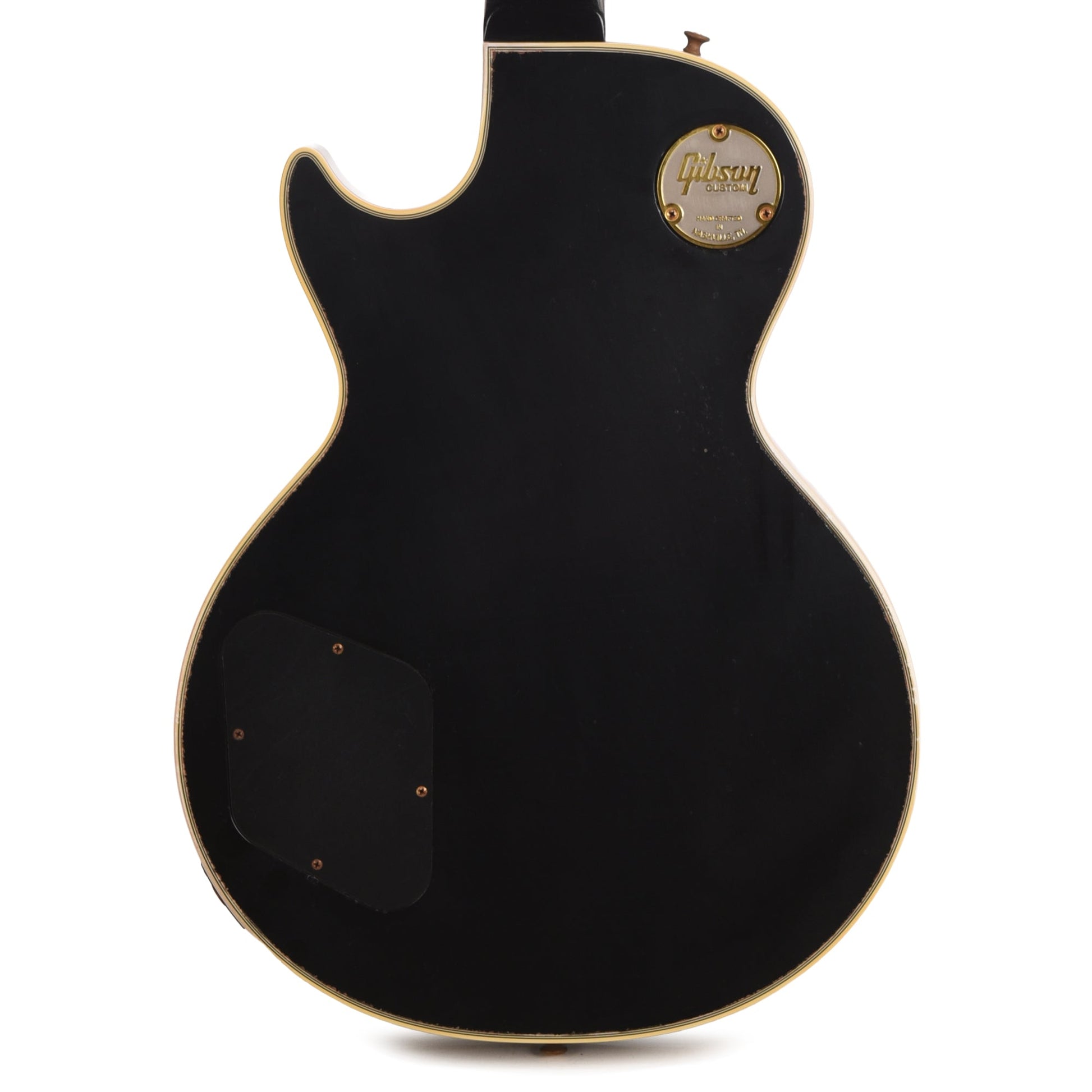 Gibson Custom Shop Artist Collector's Edition Mick Ronson 1968 Les Paul Custom Ebony/Antique Natural Murphy Lab Aged