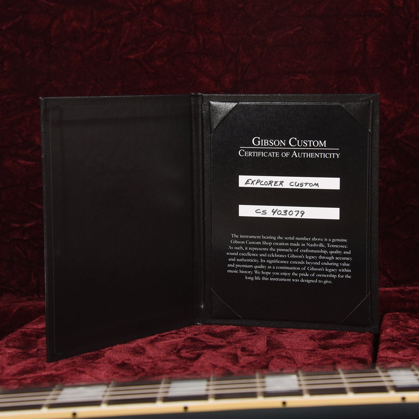 Gibson Custom Shop Explorer Custom "CME Spec" Antique Pelham Blue VOS