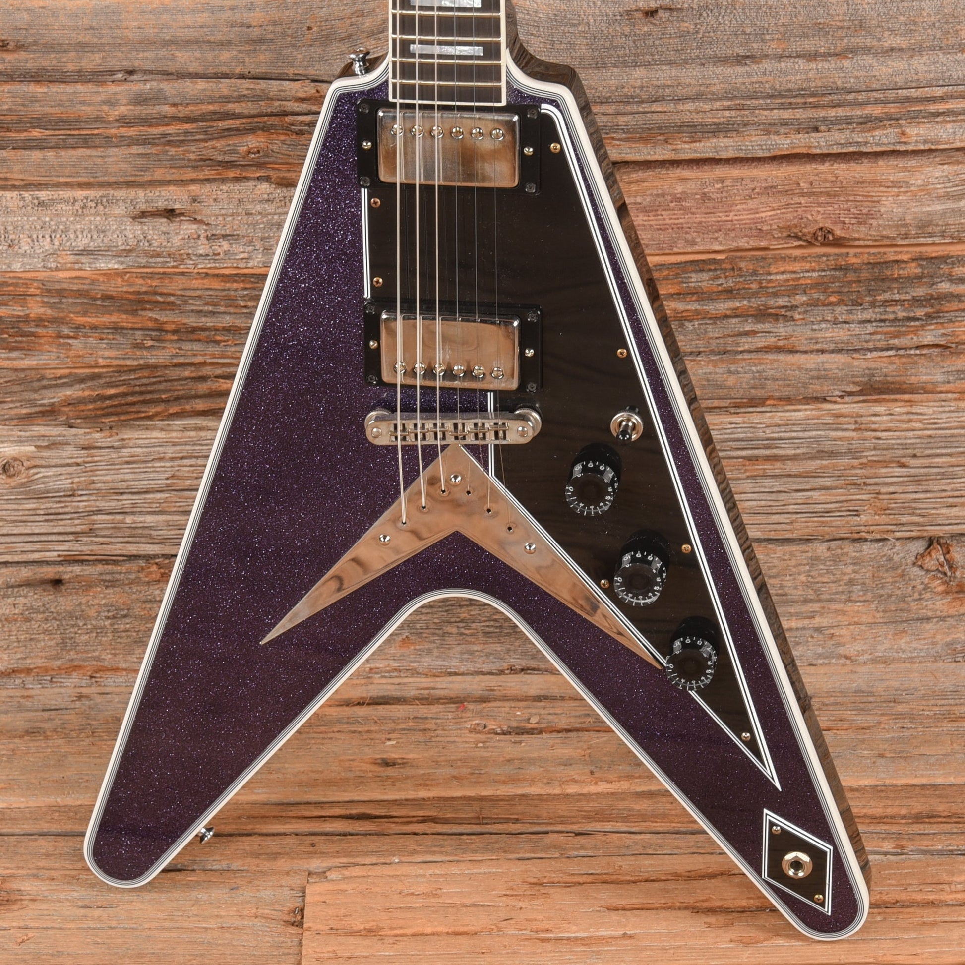 Gibson Custom Shop Flying V Custom Purple Sparkle 2024