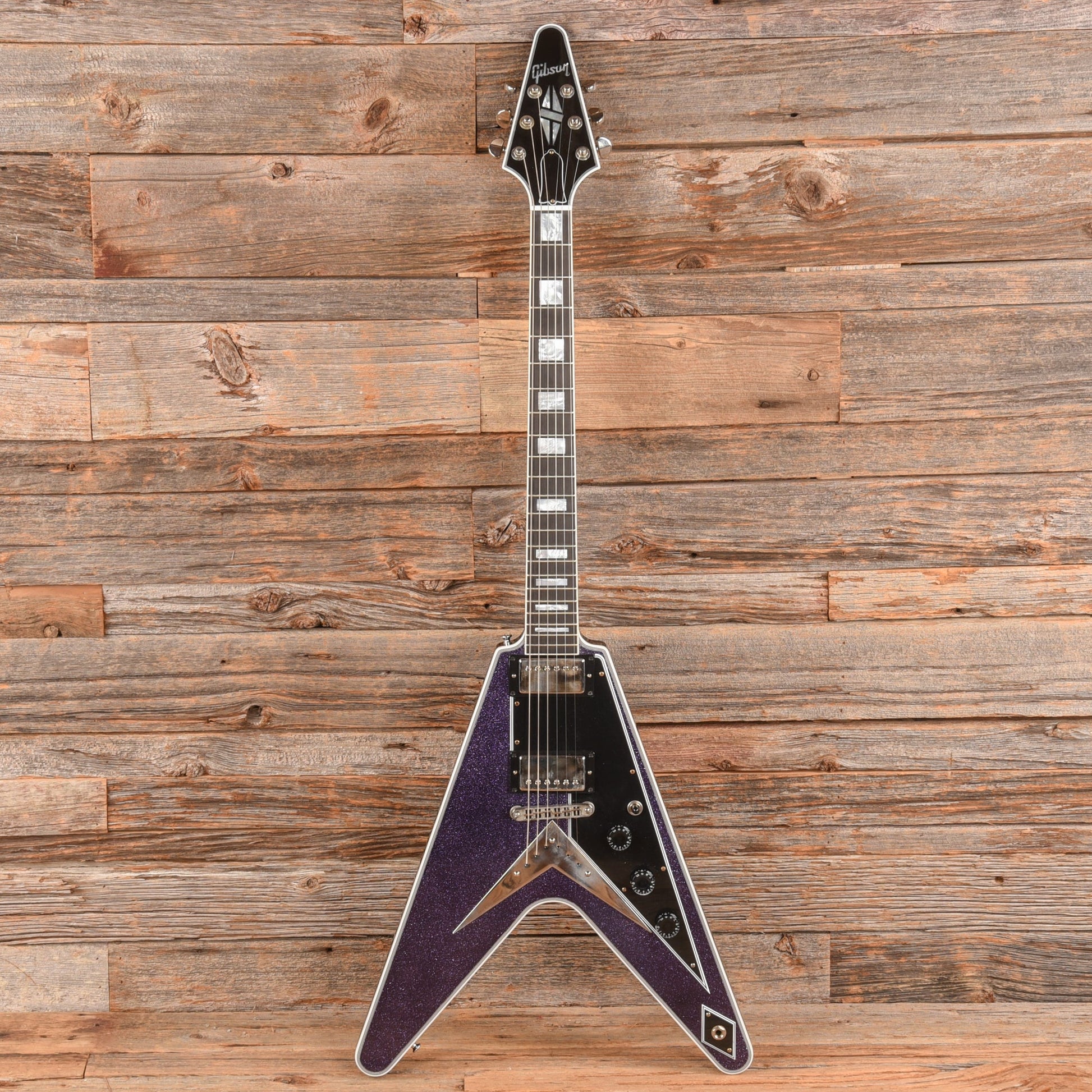 Gibson Custom Shop Flying V Custom Purple Sparkle 2024