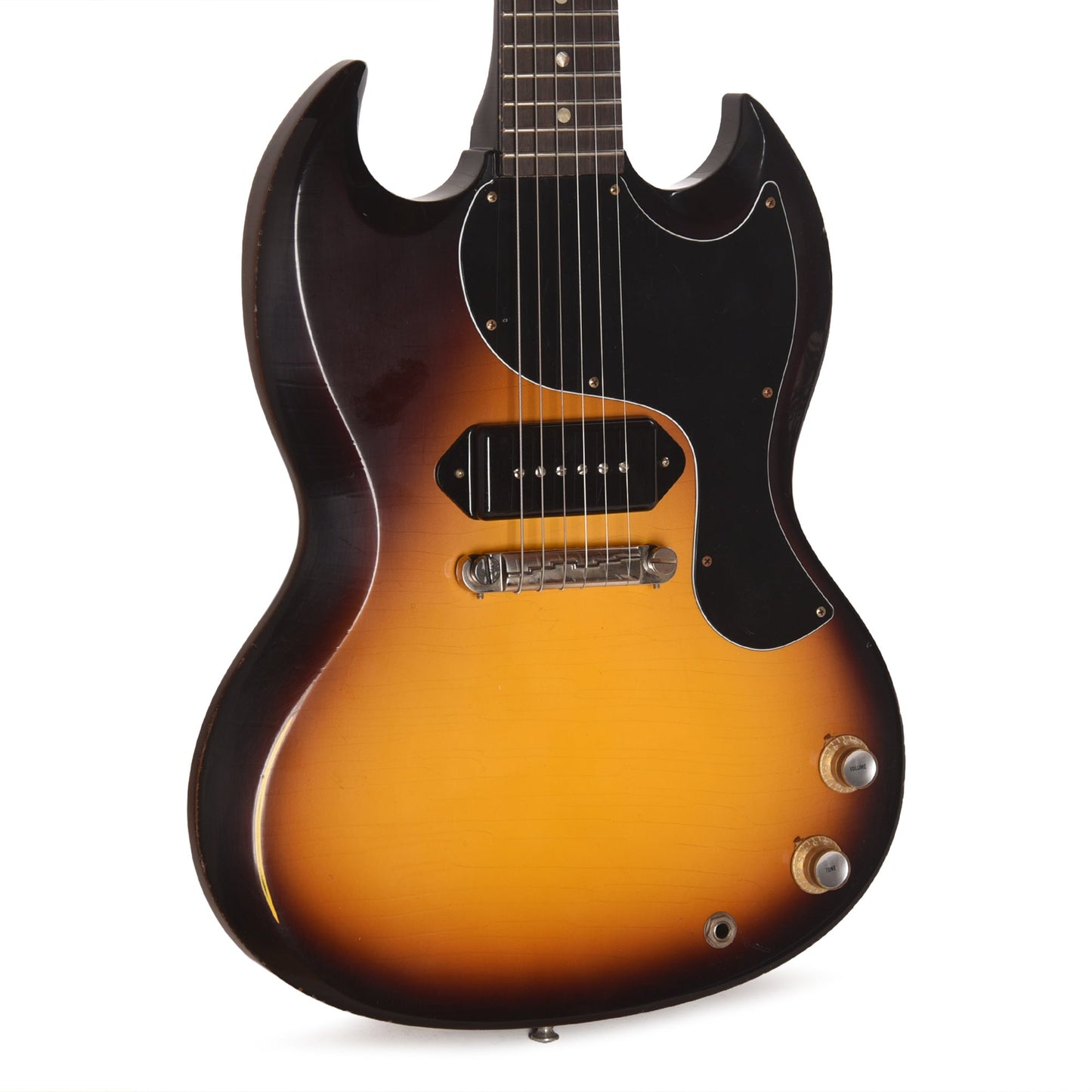Gibson Custom Shop Limited Run 1963 SG Junior Antique Vintage Sunburst Murphy Lab Light Aged w/Lightning Bar