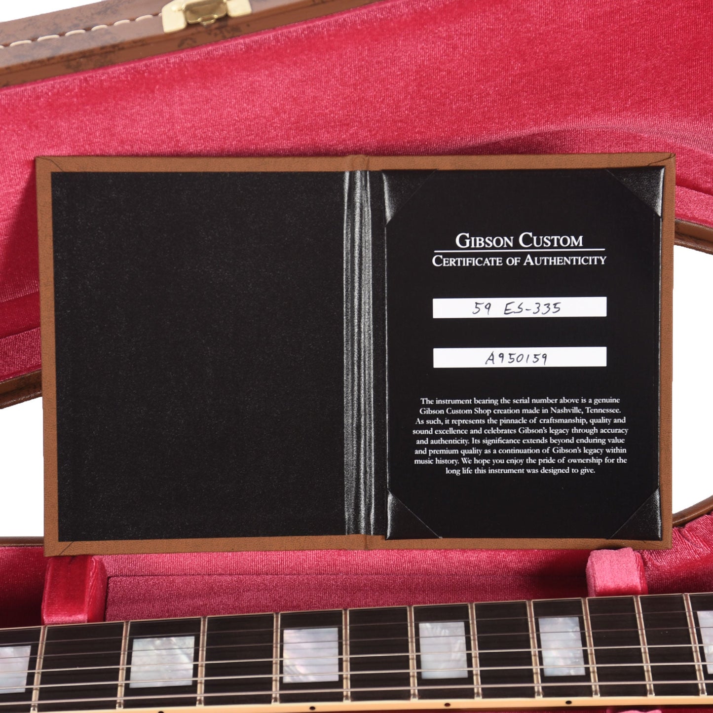 Gibson Custom Shop 1959 ES-335 "CME Spec" Double Gold VOS w/Ebony Fingerboard & Custom "S" Buckers