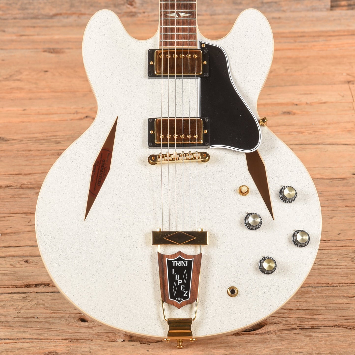 Gibson Custom Shop 1964 Trini Lopez Reissue "CME Spec" White Sparkle VOS