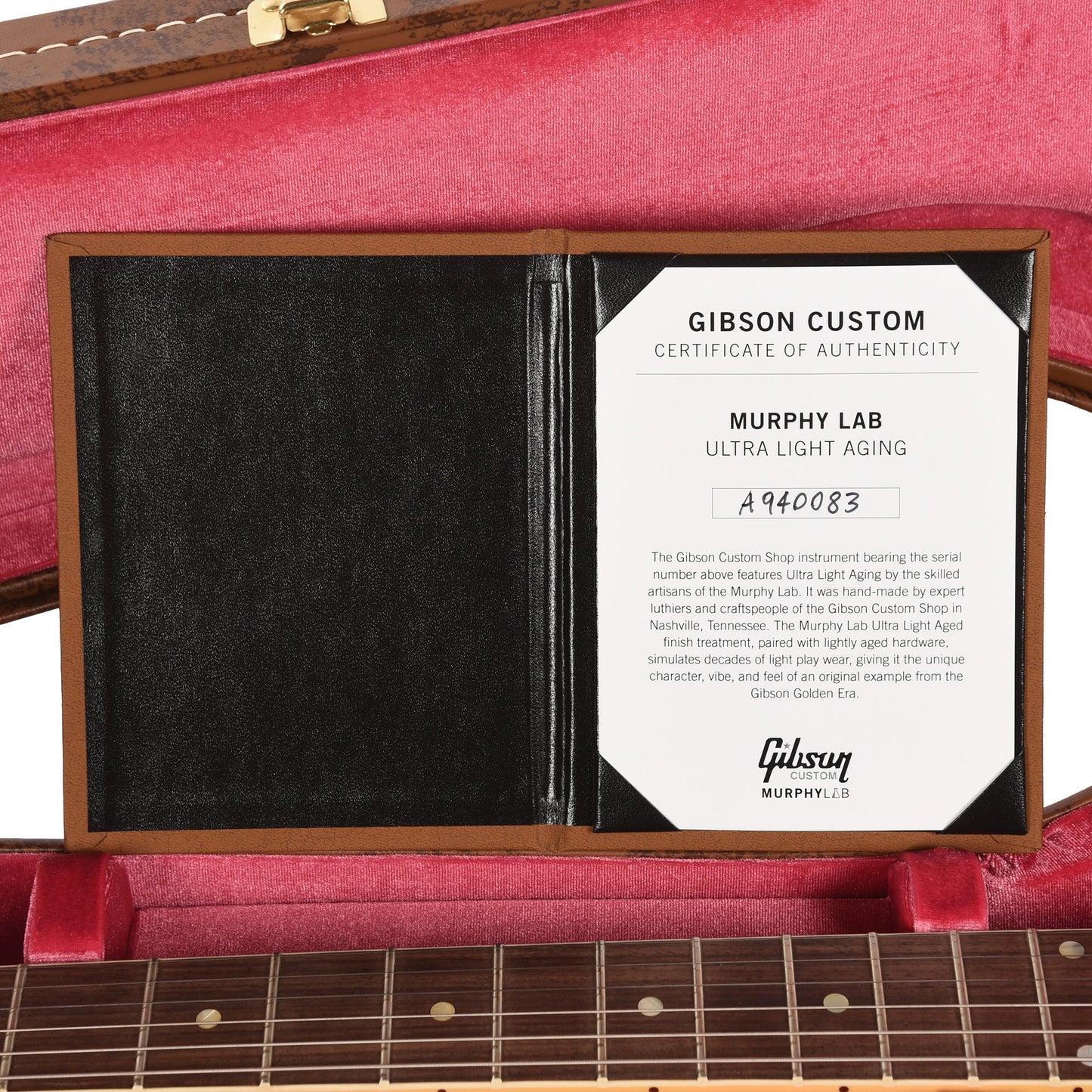 Gibson Custom Shop Murphy Lab 1959 ES-335 Reissue Ebony Ultra Light Aged
