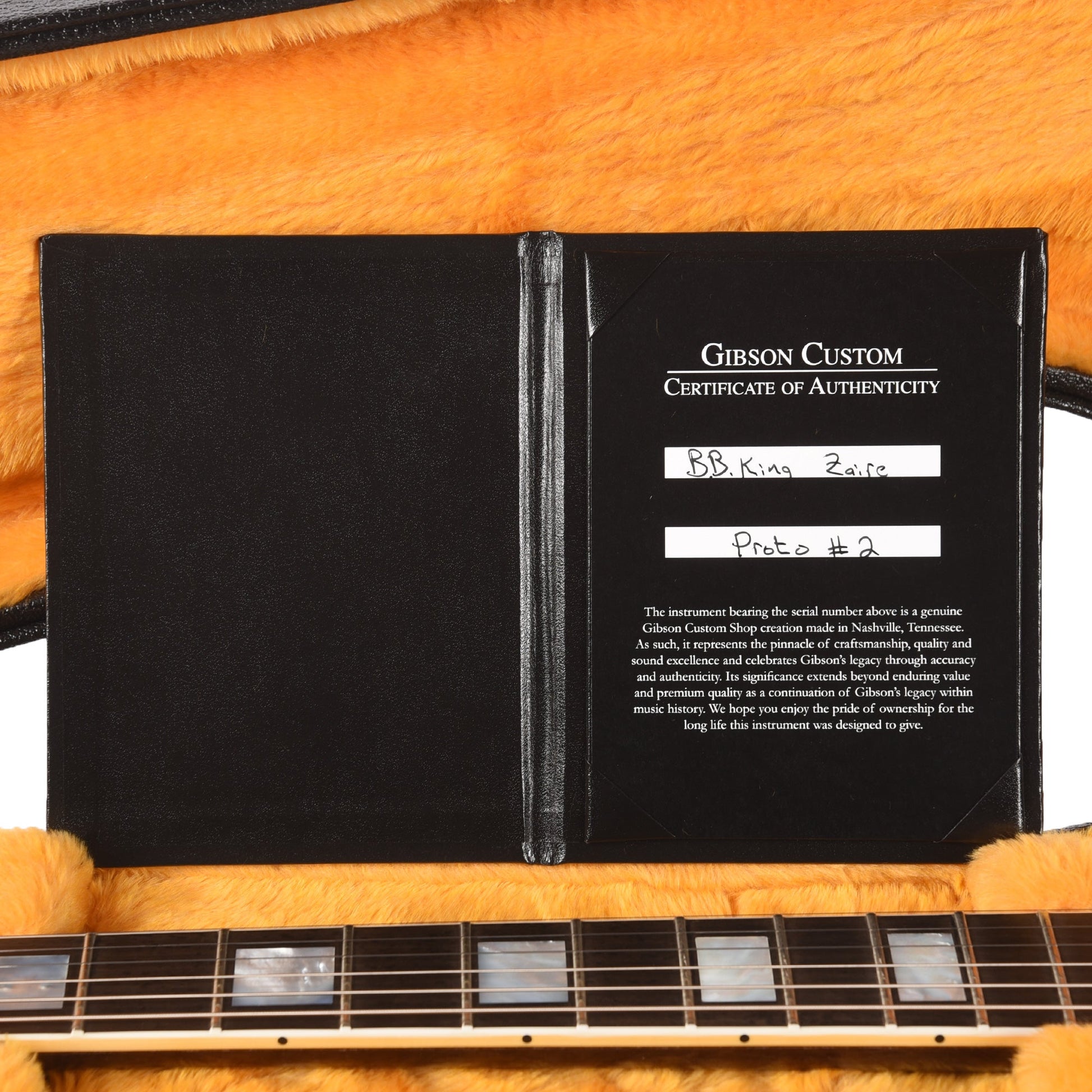 Gibson Custom Shop NAMM 2026 B.B. King "Rumble in the Jungle" 1974 ES-355 Prototype #2 Walnut Murphy Lab Light Aged