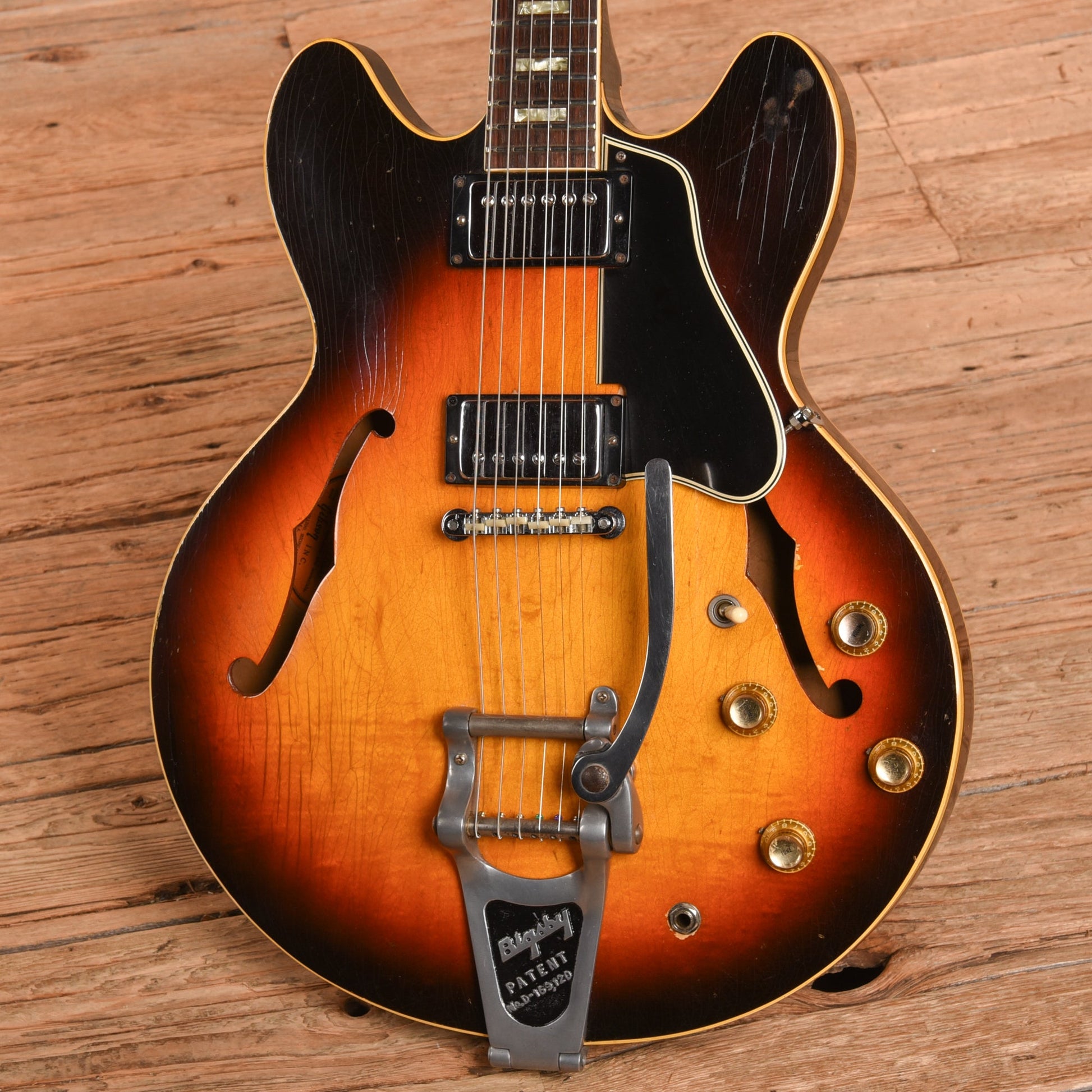 Gibson ES-335 w/Bigsby Sunburst 1969 - Dave Amato of REO Speedwagon