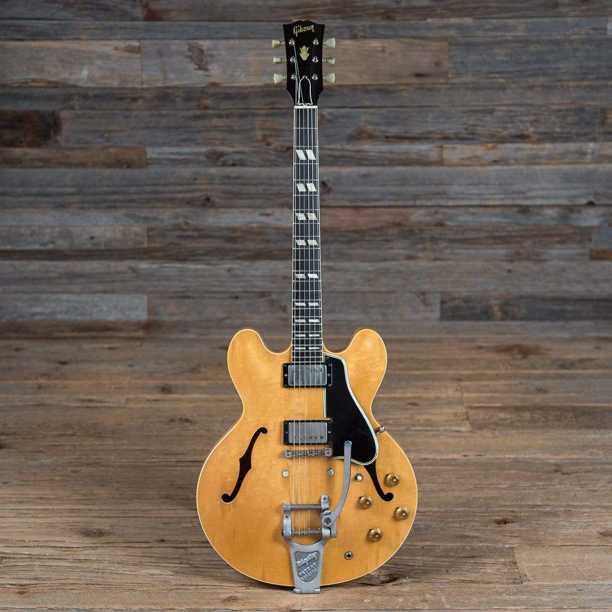 Gibson ES-335TDN with Custom Factory Split Parallelogram Inlays and Bigsby Natural 1960