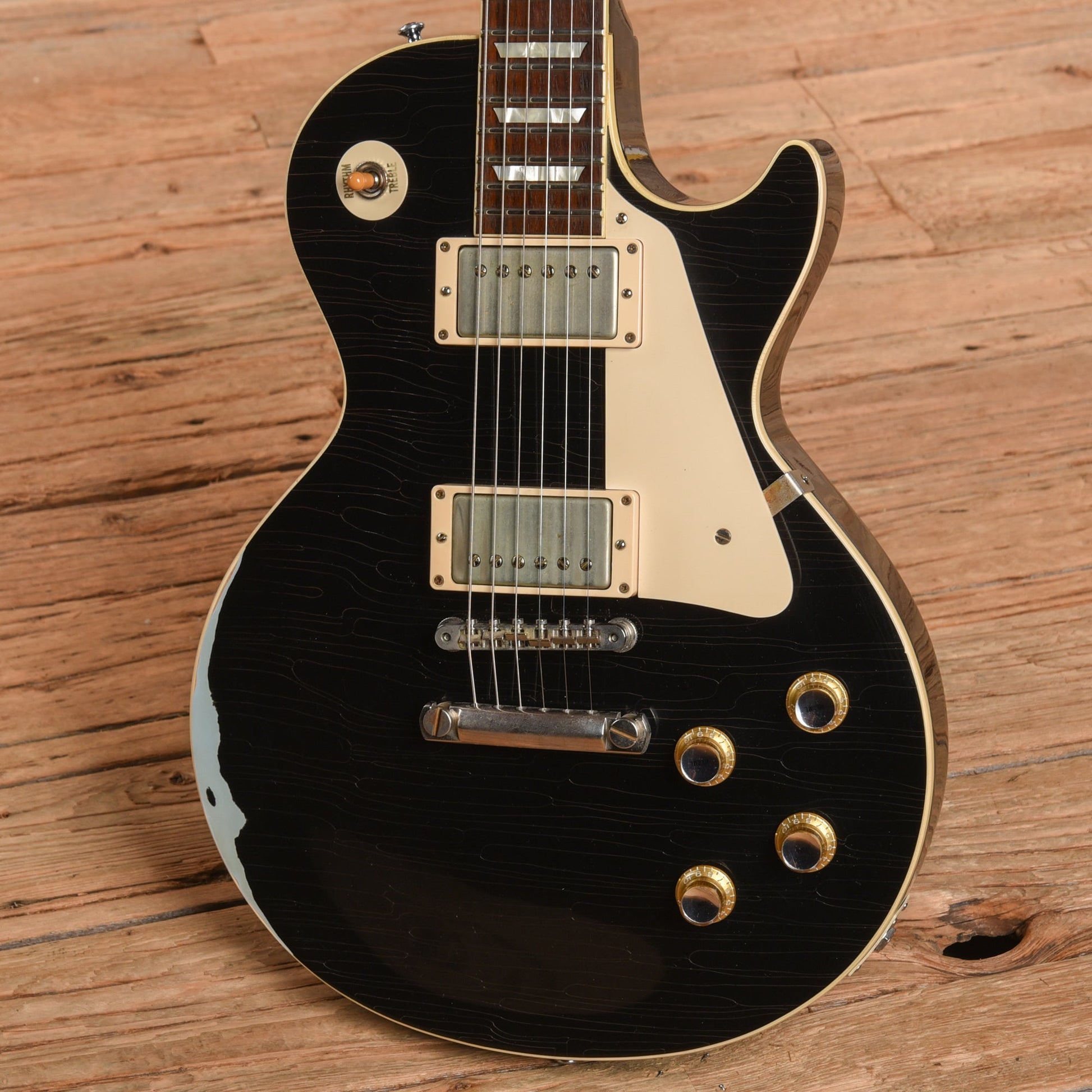 Gibson Custom Painted Over Series '60 Les Paul Standard Reissue Ebony Over Frosted Blue 2016