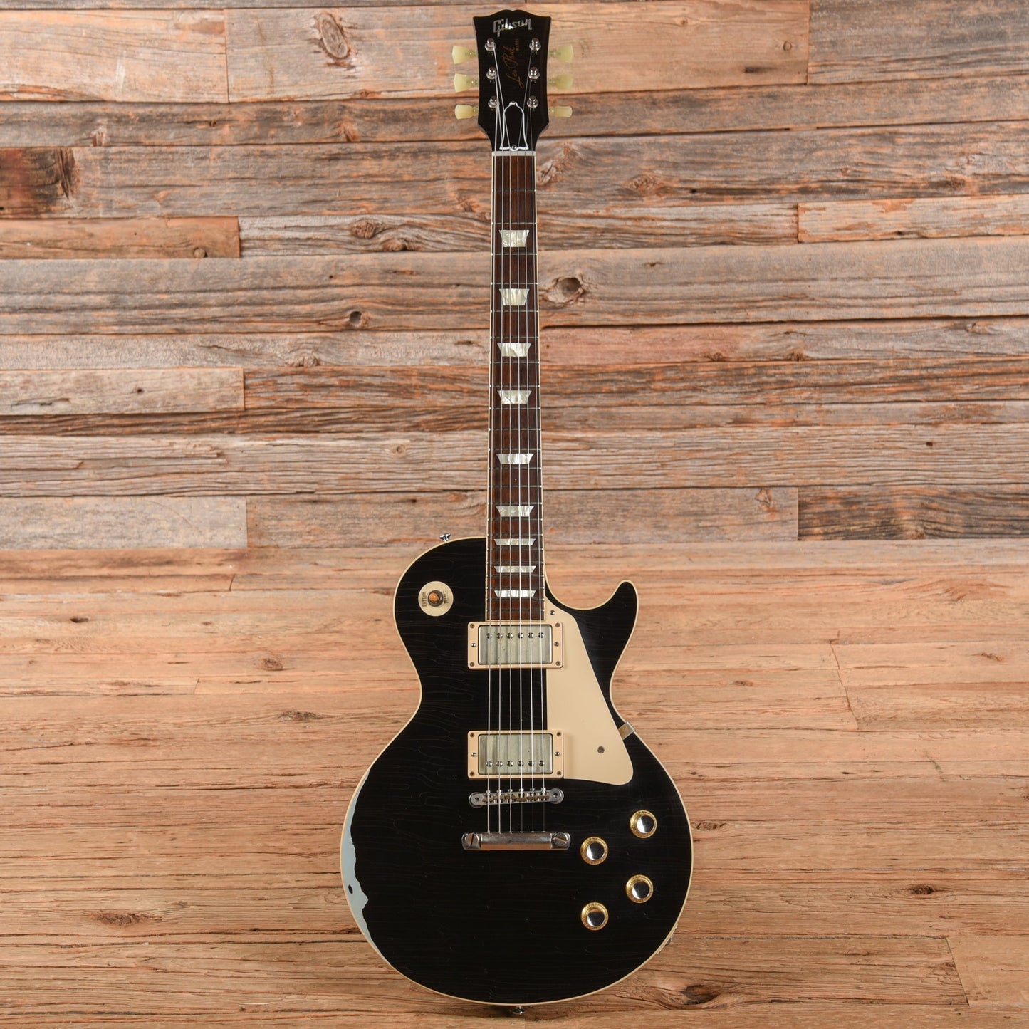 Gibson Custom Painted Over Series '60 Les Paul Standard Reissue Ebony Over Frosted Blue 2016