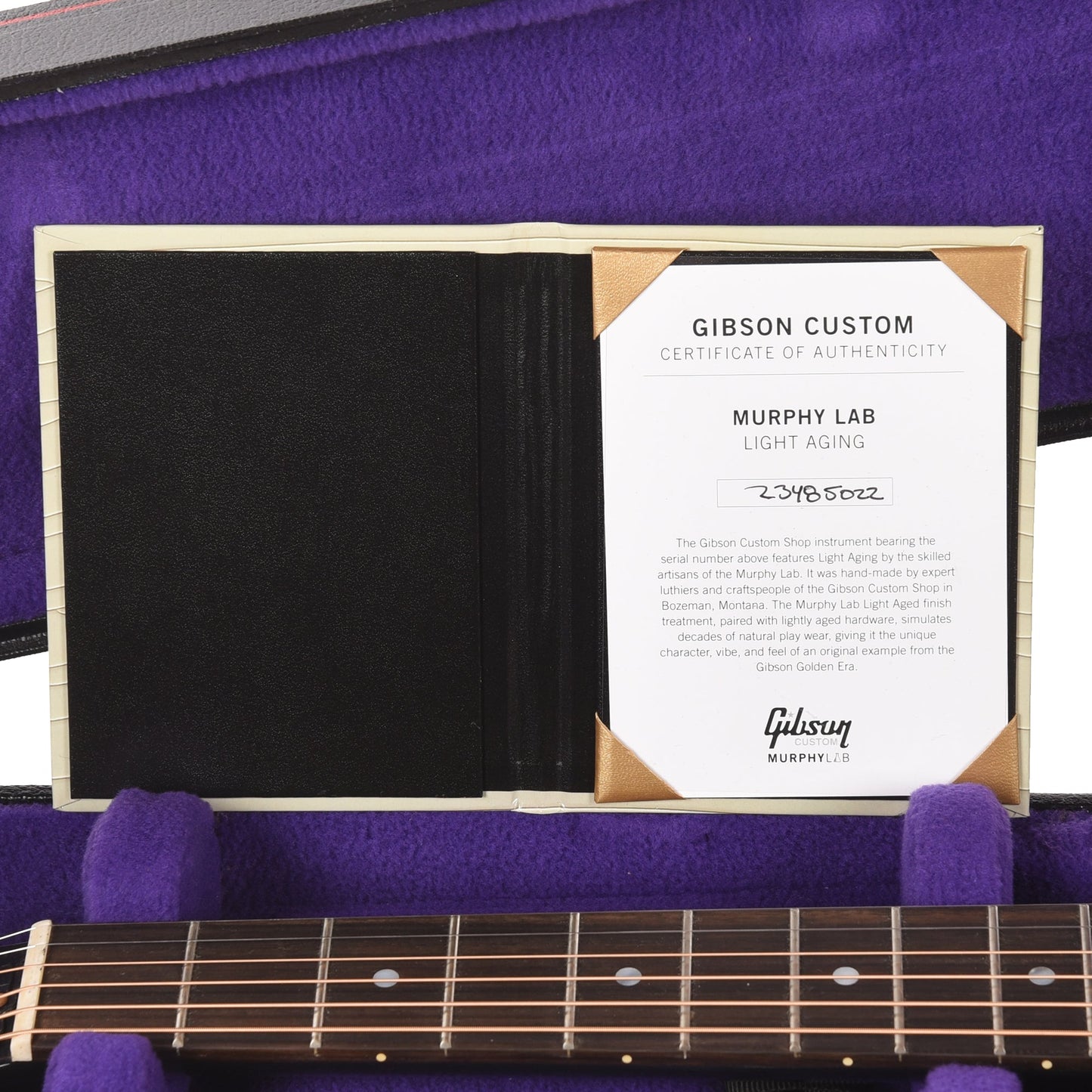 Gibson Custom Shop 1933 L-00 Ebony Murphy Lab Light Aged