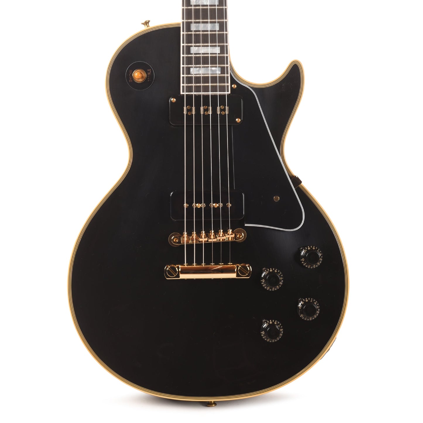 Gibson Custom Shop 1954 Les Paul Custom Staple Pickup Reissue Ebony VOS