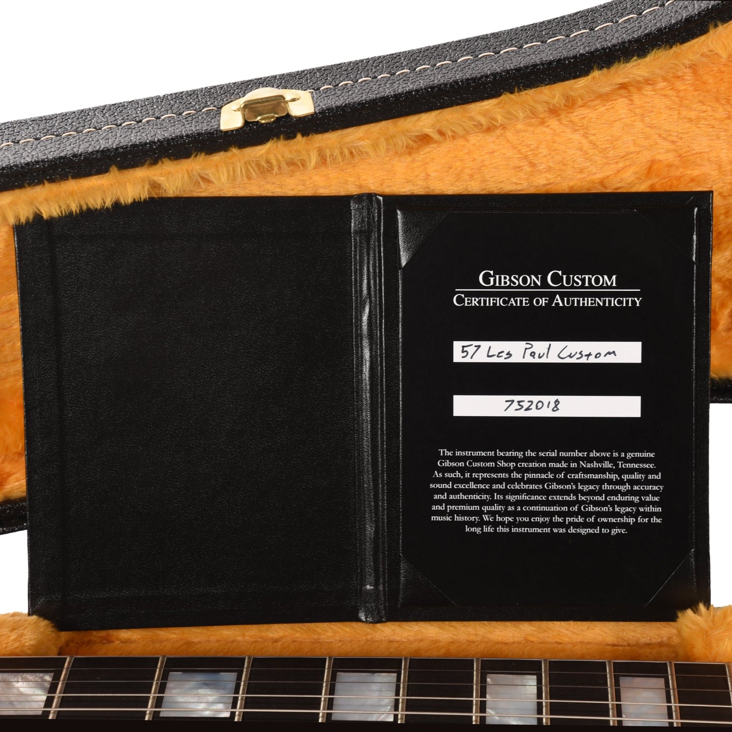 Gibson Custom Shop 1957 Les Paul Custom "CME Spec" Antique Ebony VOS w/Custom "S" Buckers