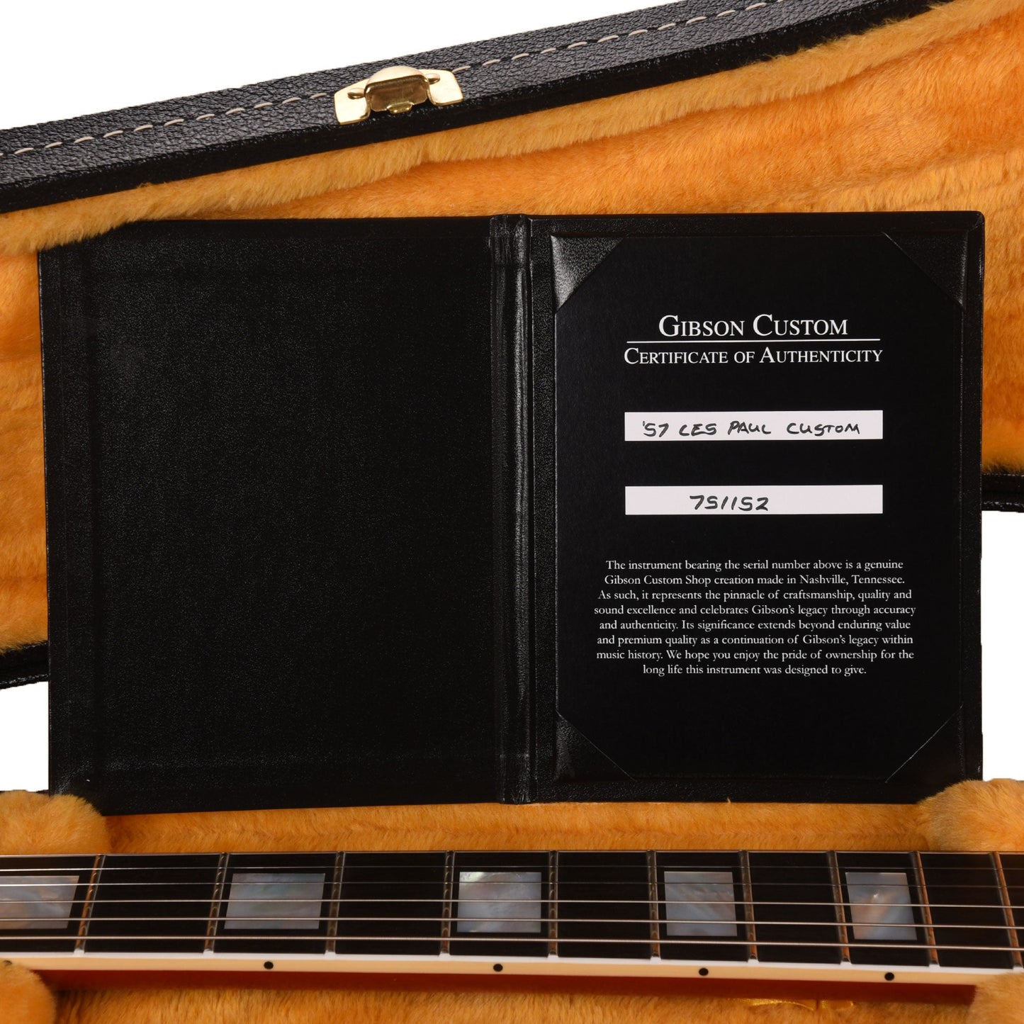 Gibson Custom Shop 1957 Les Paul Custom Heavy Antique Cardinal Red VOS w/60 V2 Neck