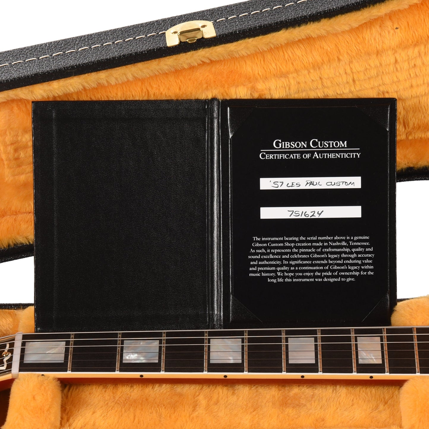 Gibson Custom Shop 1957 Les Paul Custom LEFTY Heavy Antique Cardinal Red VOS w/60 V2 Neck