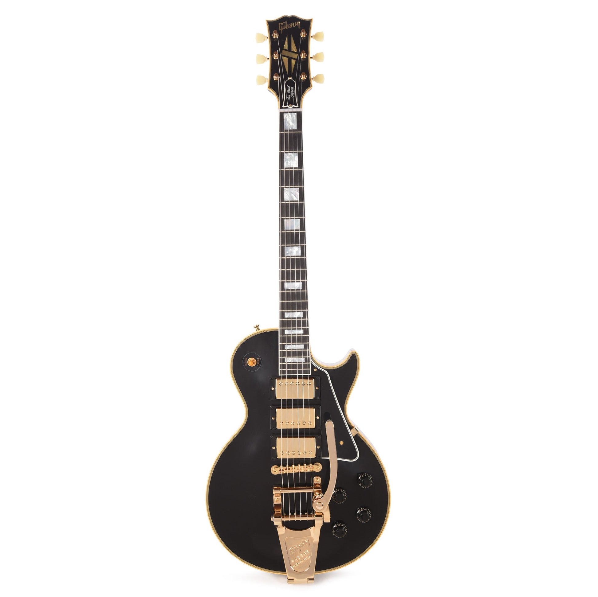 Gibson Custom Shop 1957 Les Paul Custom Reissue 3-Pickup Ebony VOS GH w/Bigsby
