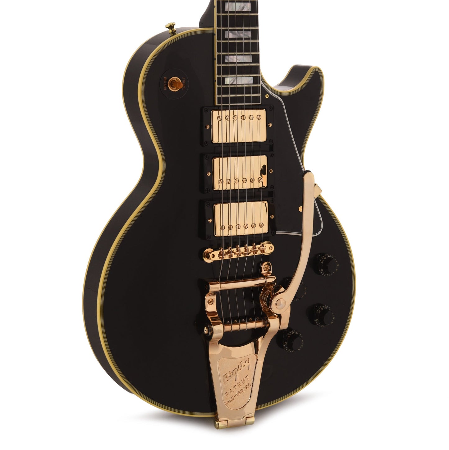 Gibson Custom Shop 1957 Les Paul Custom Reissue 3-Pickup Ebony VOS GH w/Bigsby
