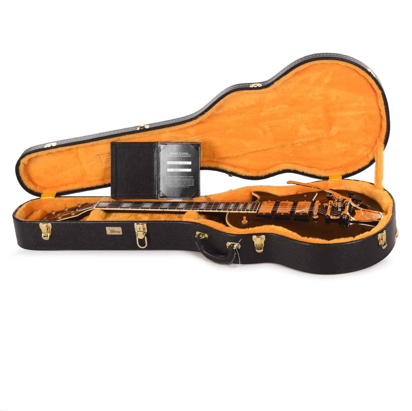 Gibson Custom Shop 1957 Les Paul Custom Reissue 3-Pickup Ebony VOS GH w/Bigsby