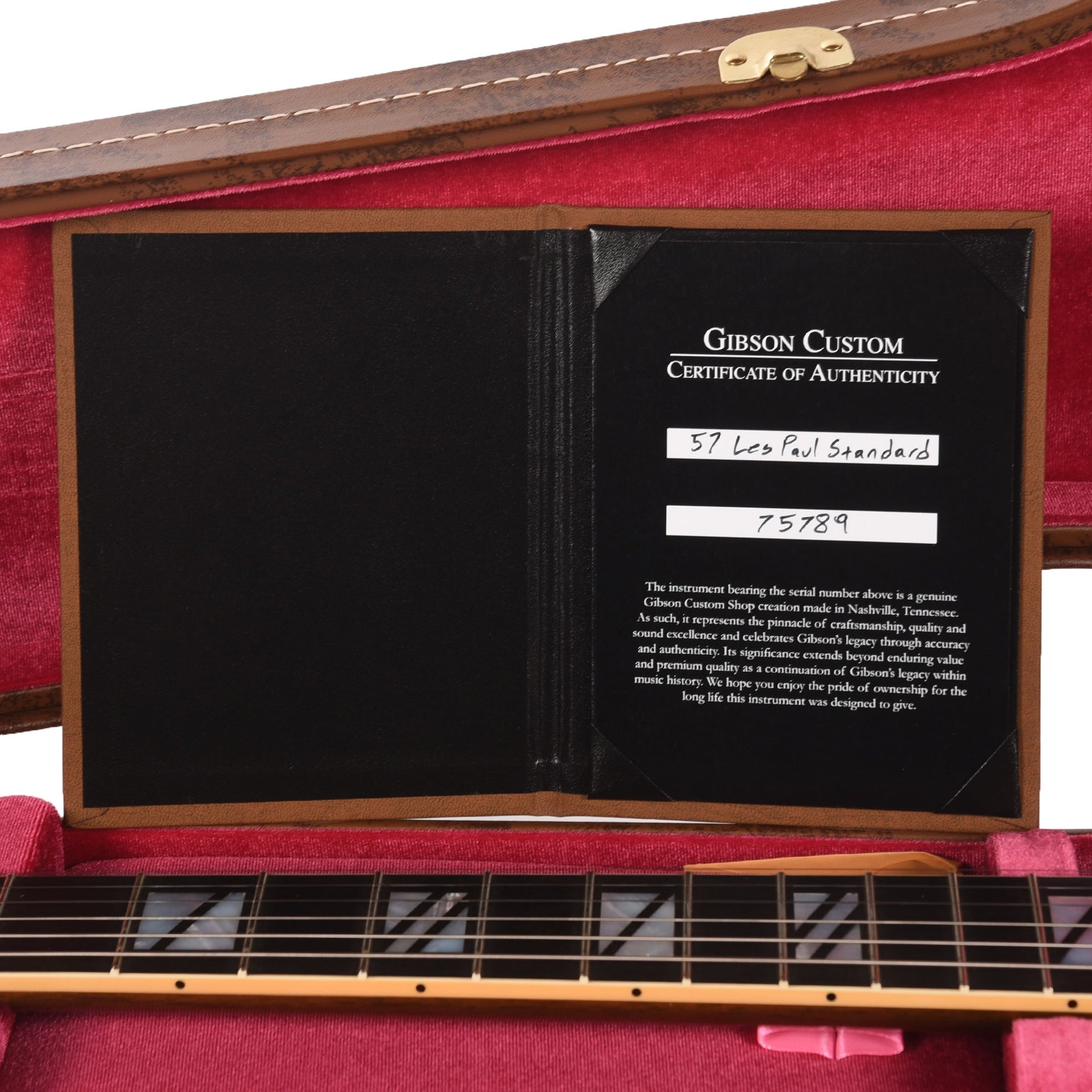 Gibson Custom Shop 1957 Les Paul Standard "CME Spec" Antique Ebony VOS W/Single Custom "S" Bucker & Carmelita Neck